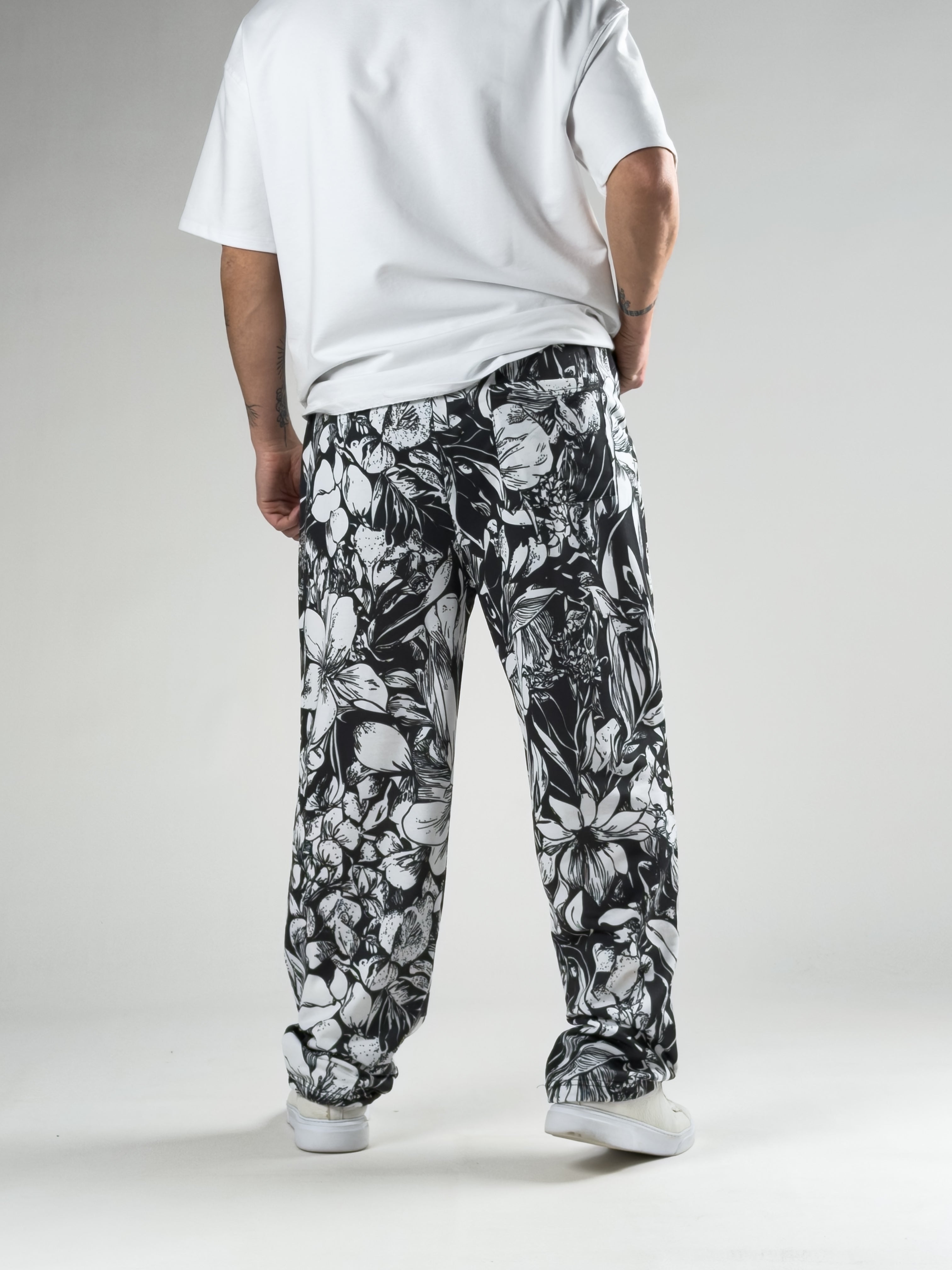 Stoper Paça Çiçek Desenli Baggy Pantolon COC2865