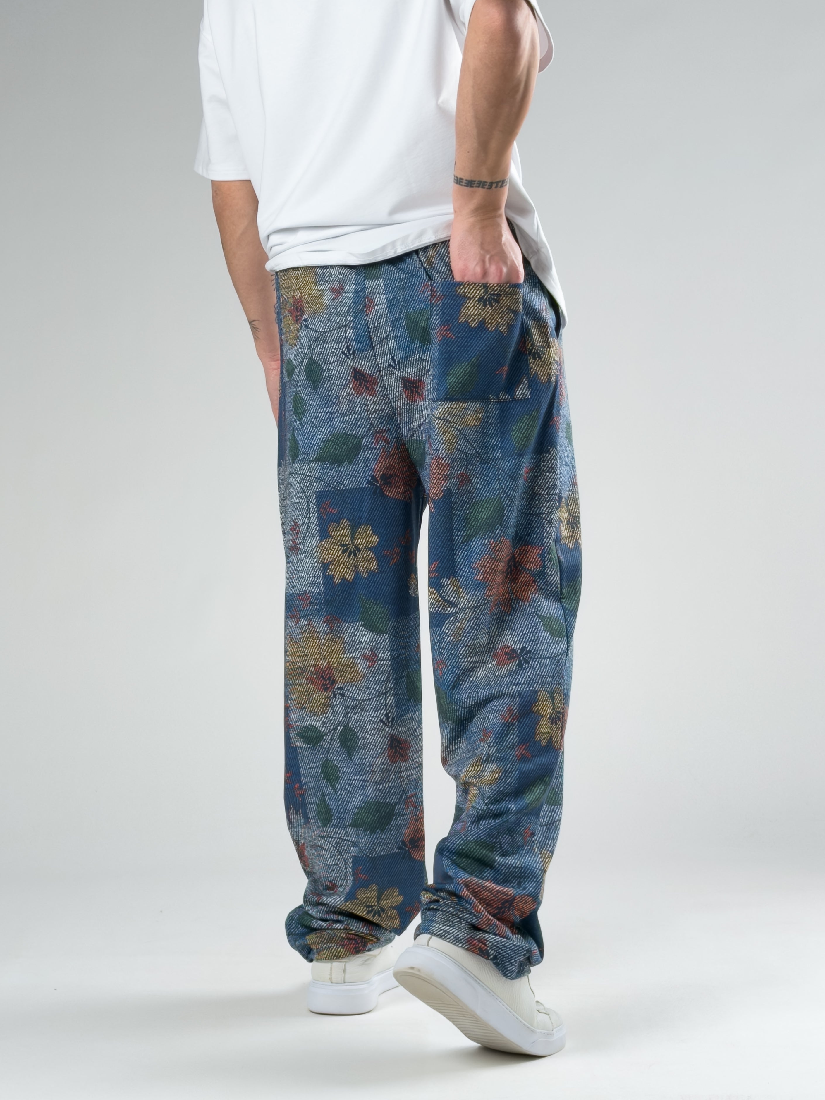 Stoper Paça Portre Desenli Erkek Baggy Pantolon COC2867