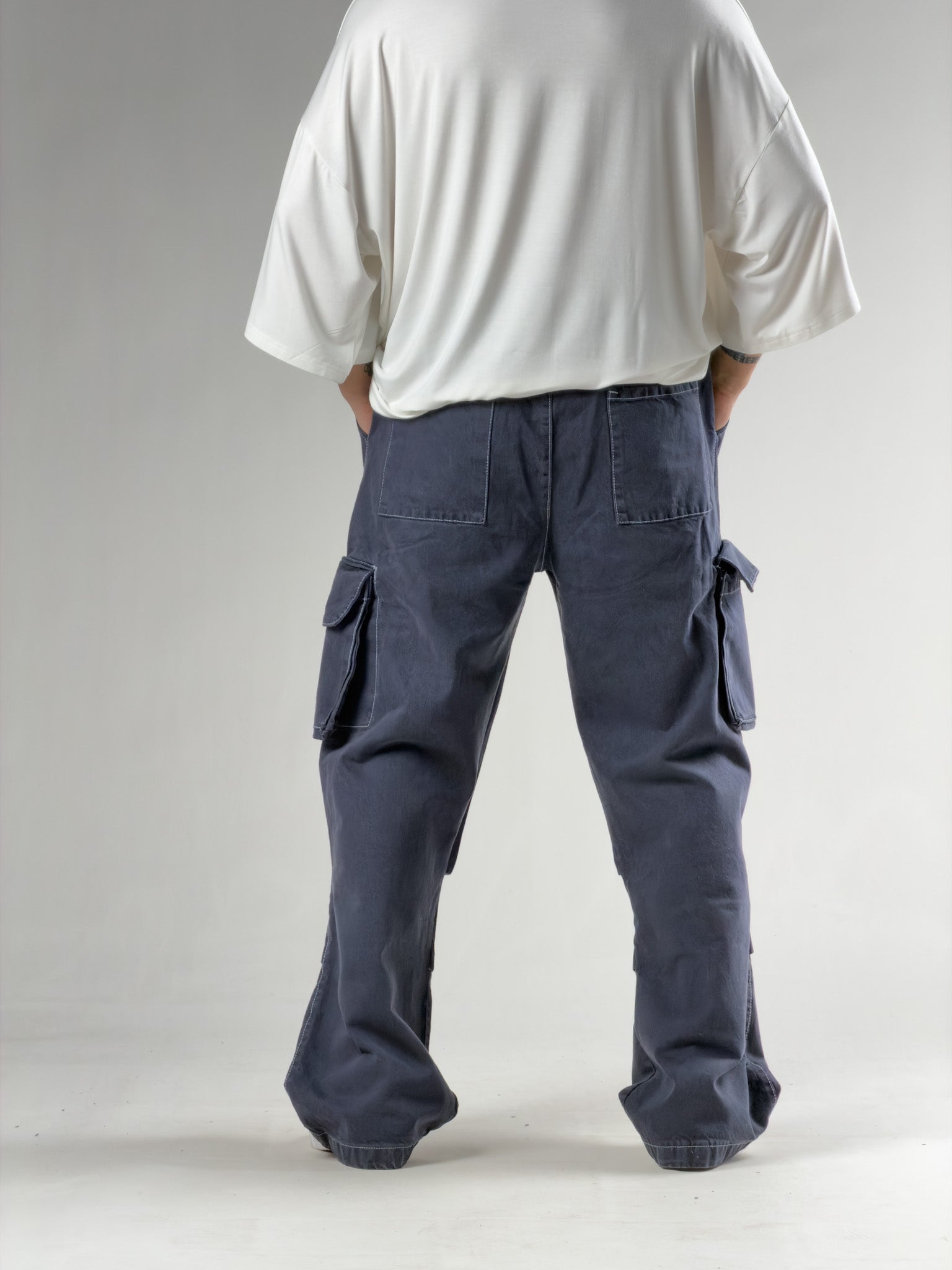 Süper Baggy Kargo Cepli Antrasit Erkek Pantolon COC3167