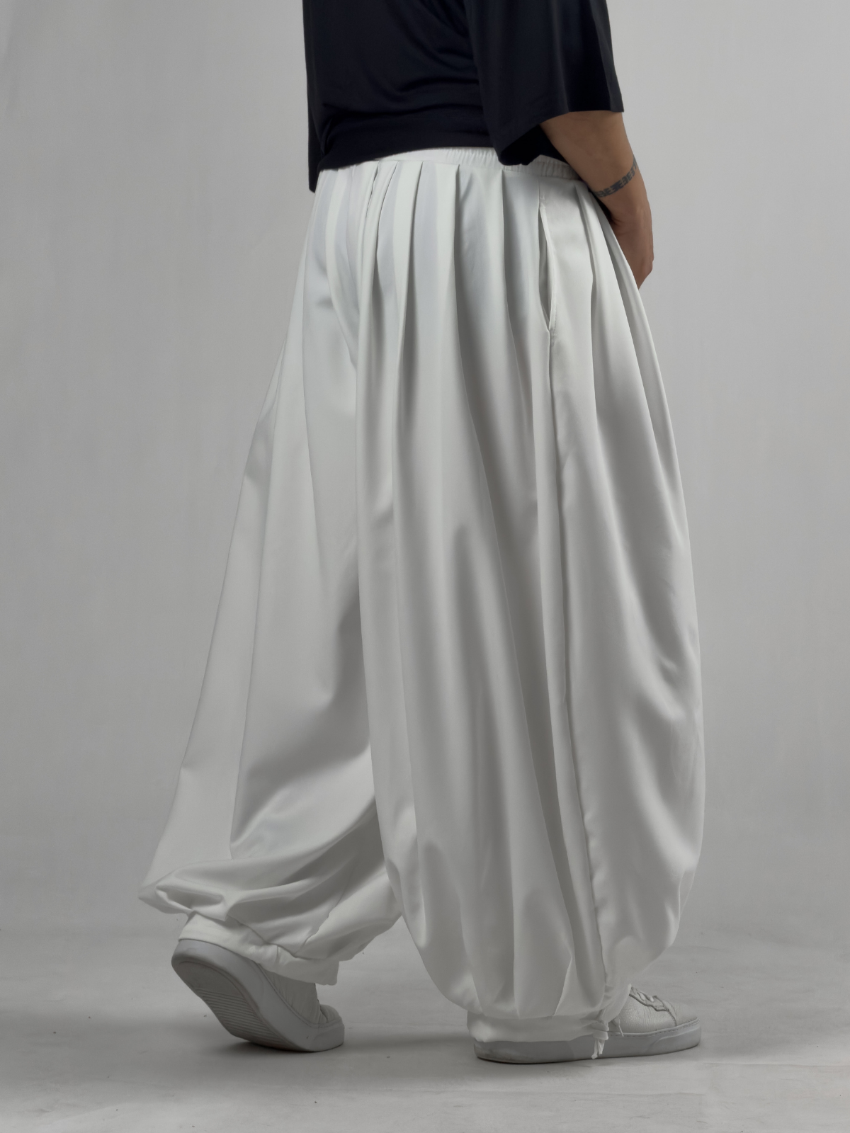 Süper Oversize Ekru Erkek Jogger Pantolon COC3234