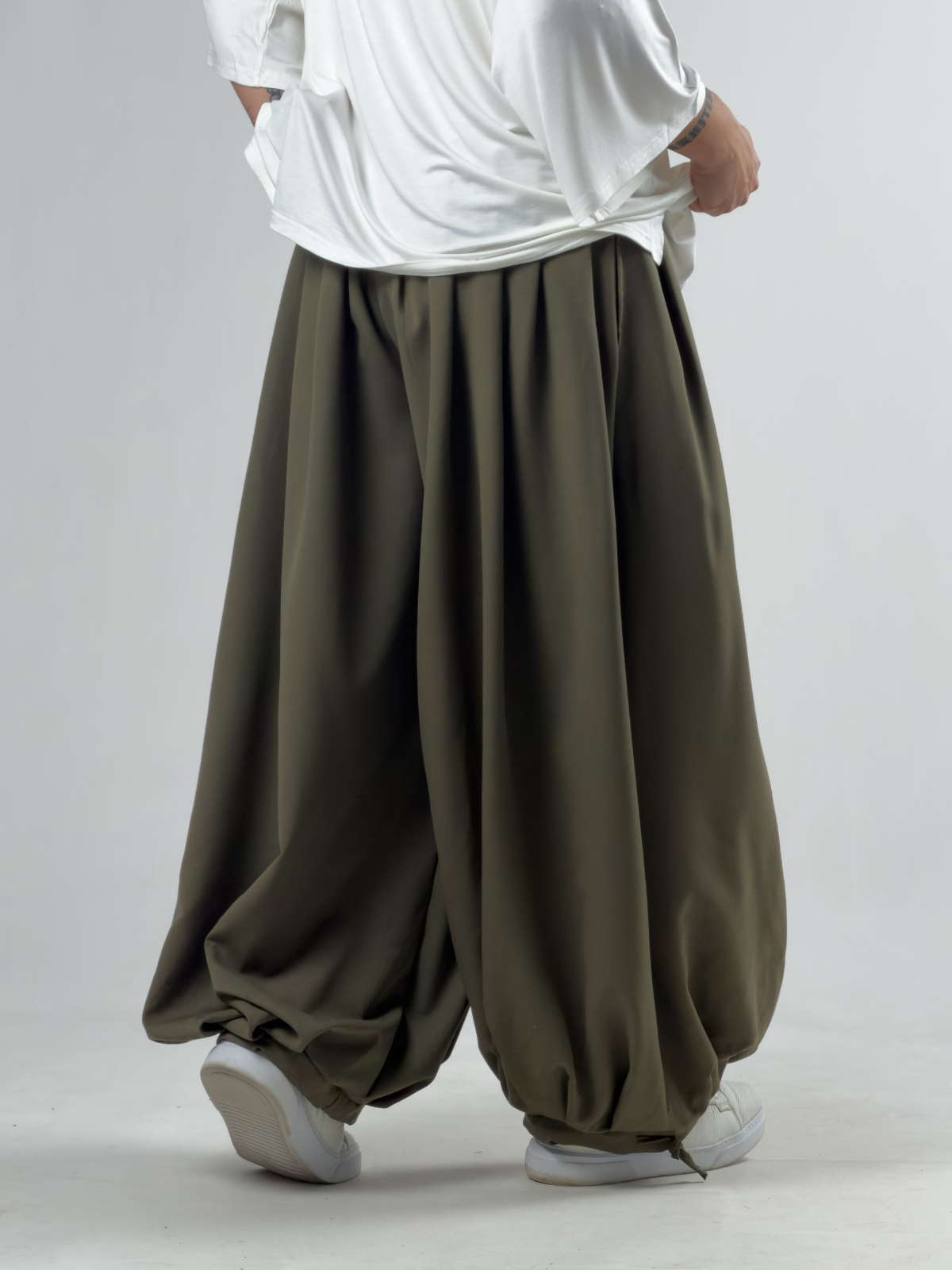 Süper Oversize Haki Erkek Jogger Pantolon COC3236