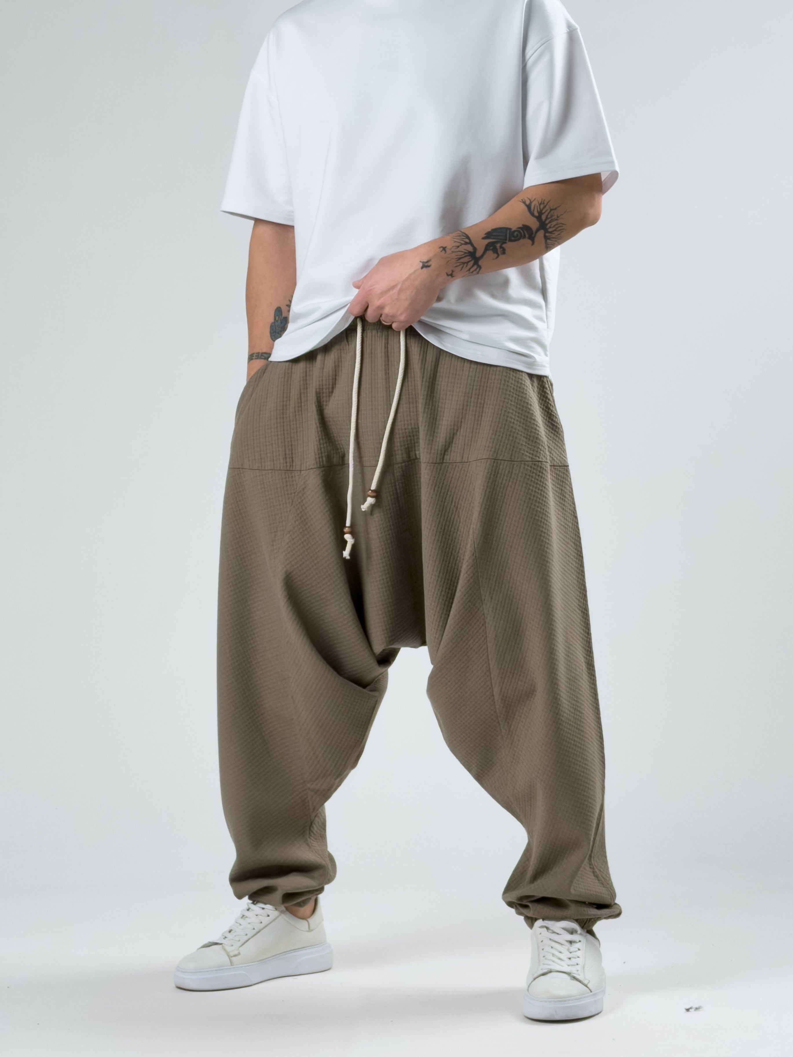 Süper Oversize Kahve Şalvar COC2890