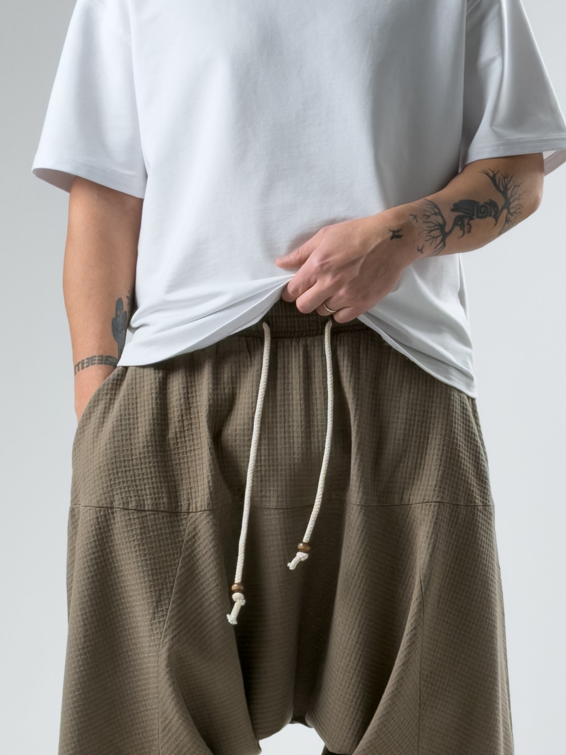 Süper Oversize Kahve Şalvar COC2890