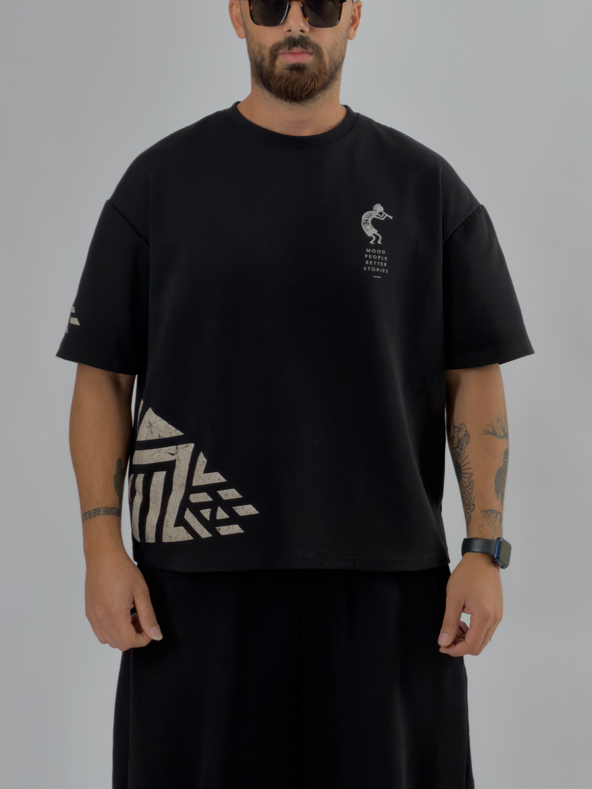 Tasarım Cocopelli Baskılı Erkek T-Shirt COC3413