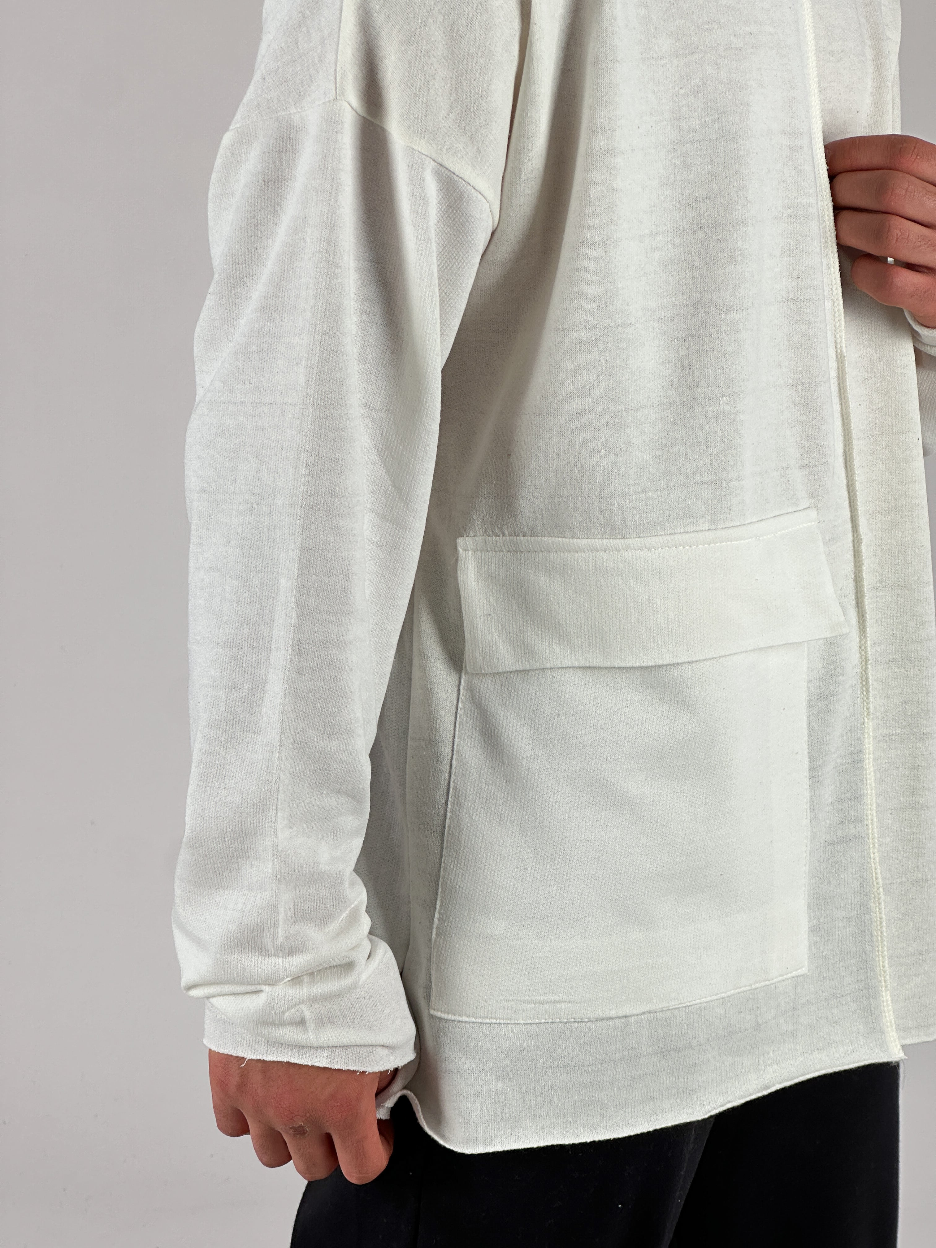 Turuncu Cep Detaylı Tasarım Sweatshirt COC1075