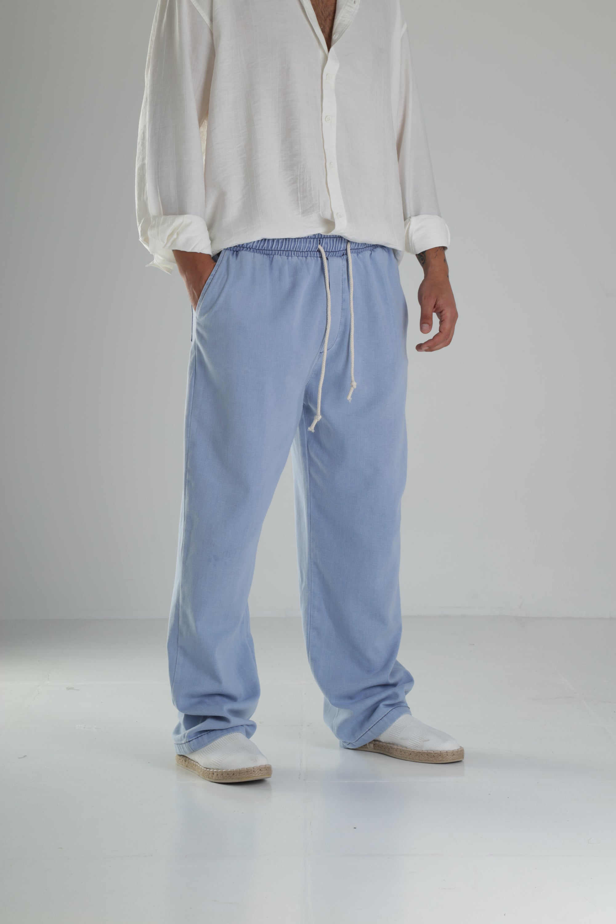 Yazlık Kot Kumaş Baggy Pantolon COC1365