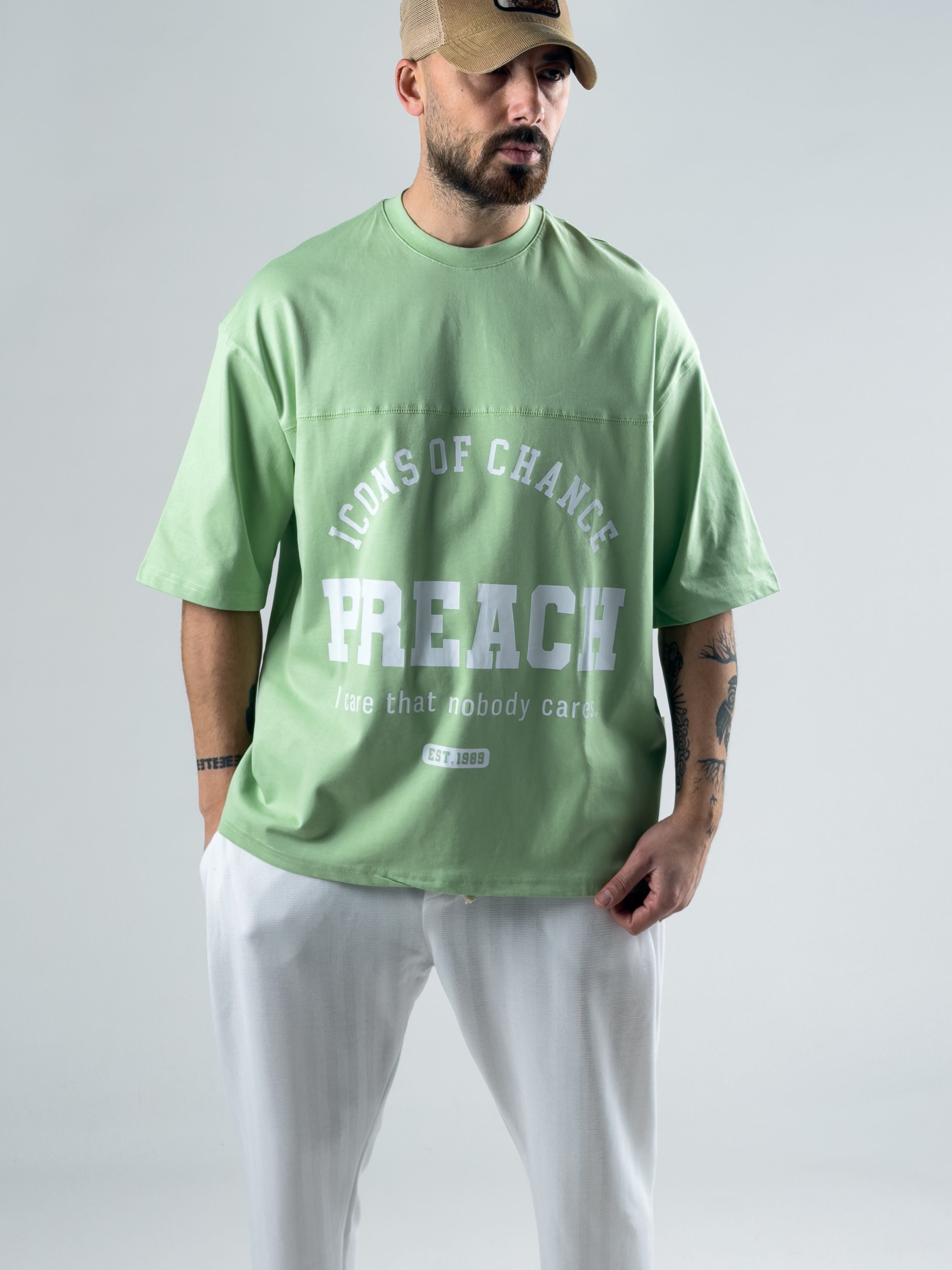 Yeşil Preach Erkek T-Shirt COC2999
