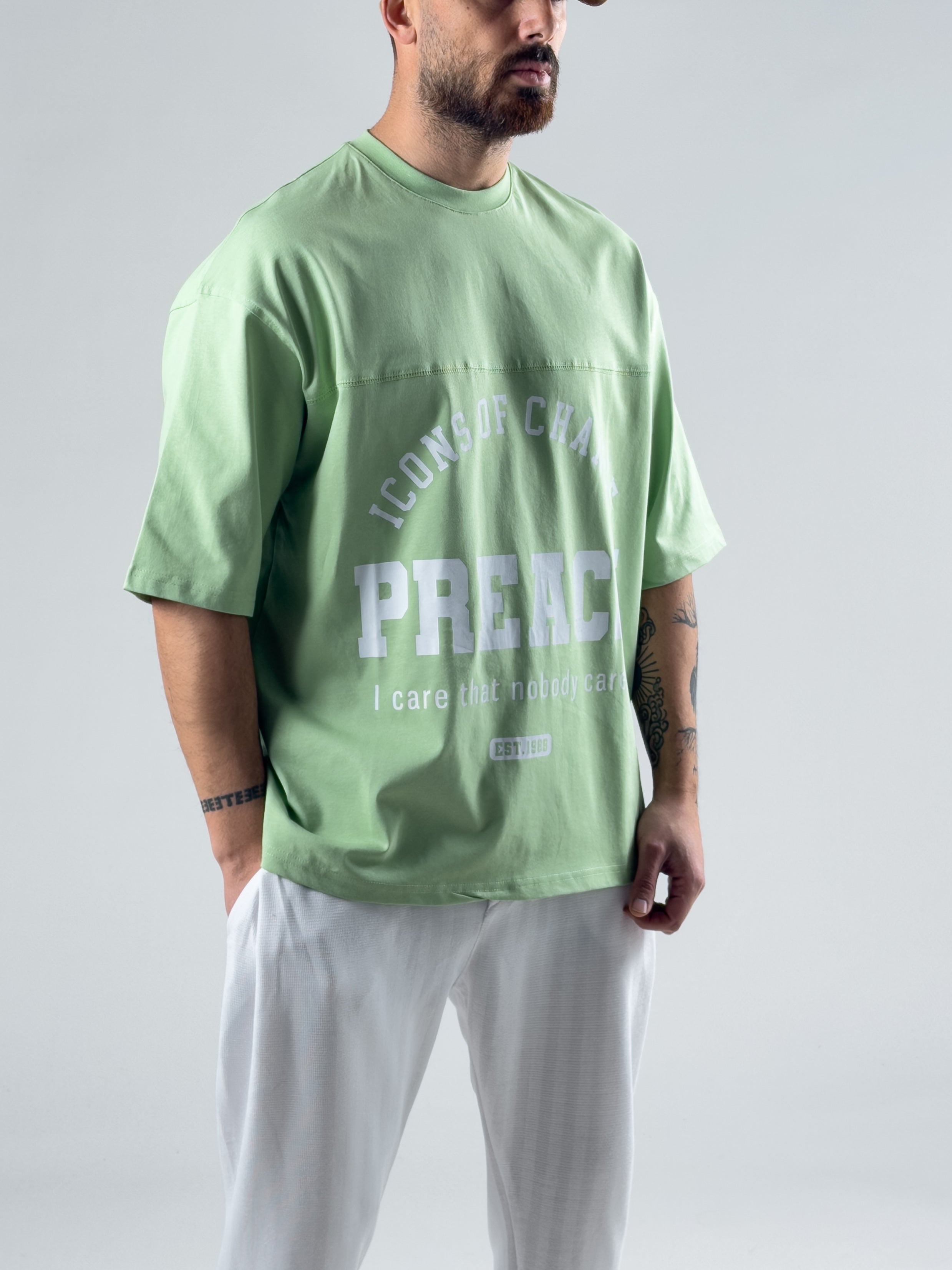 Yeşil Preach Erkek T-Shirt COC2999