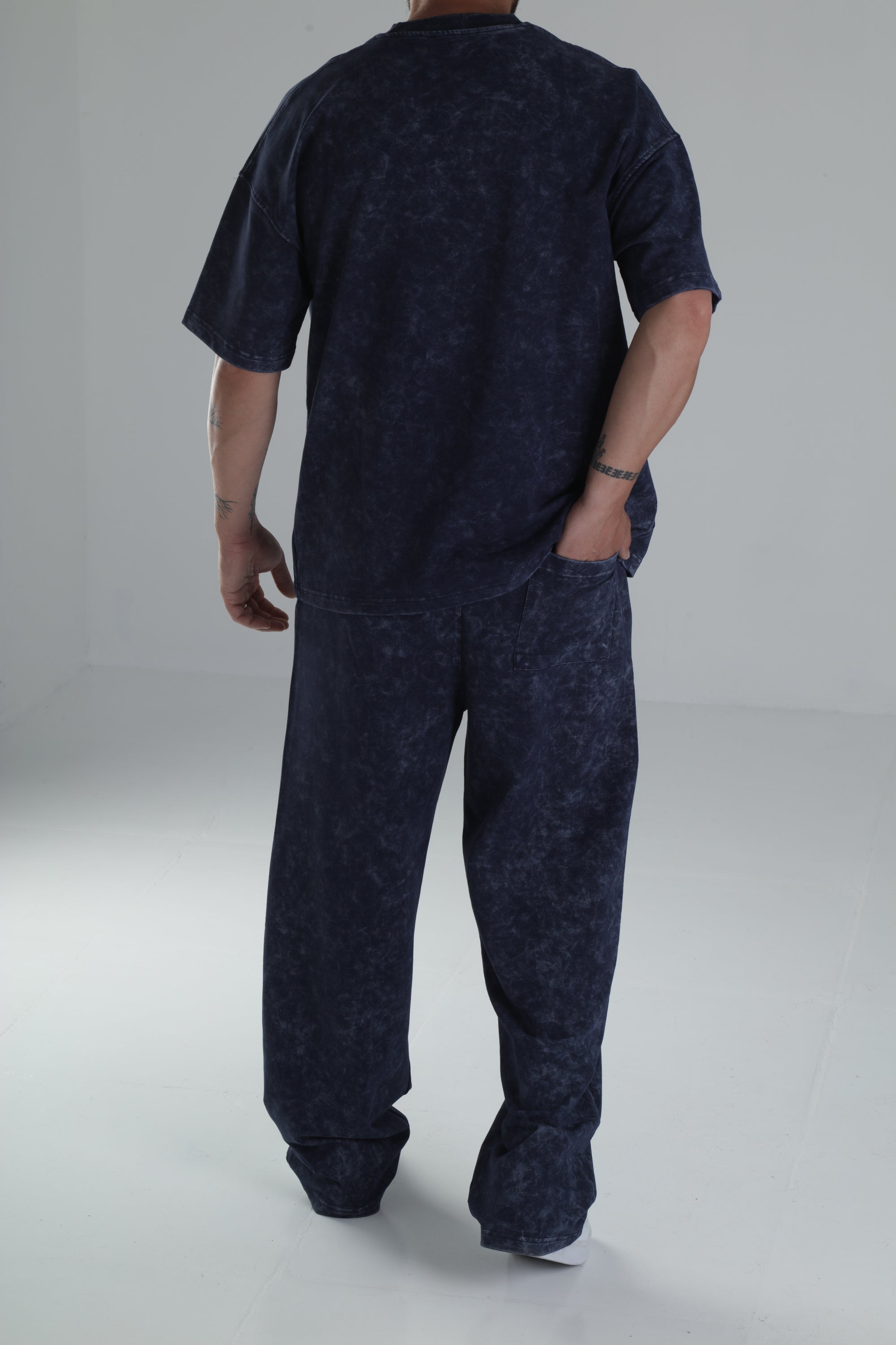 Yıkamalı Lacivert Oversize Takım COC1307