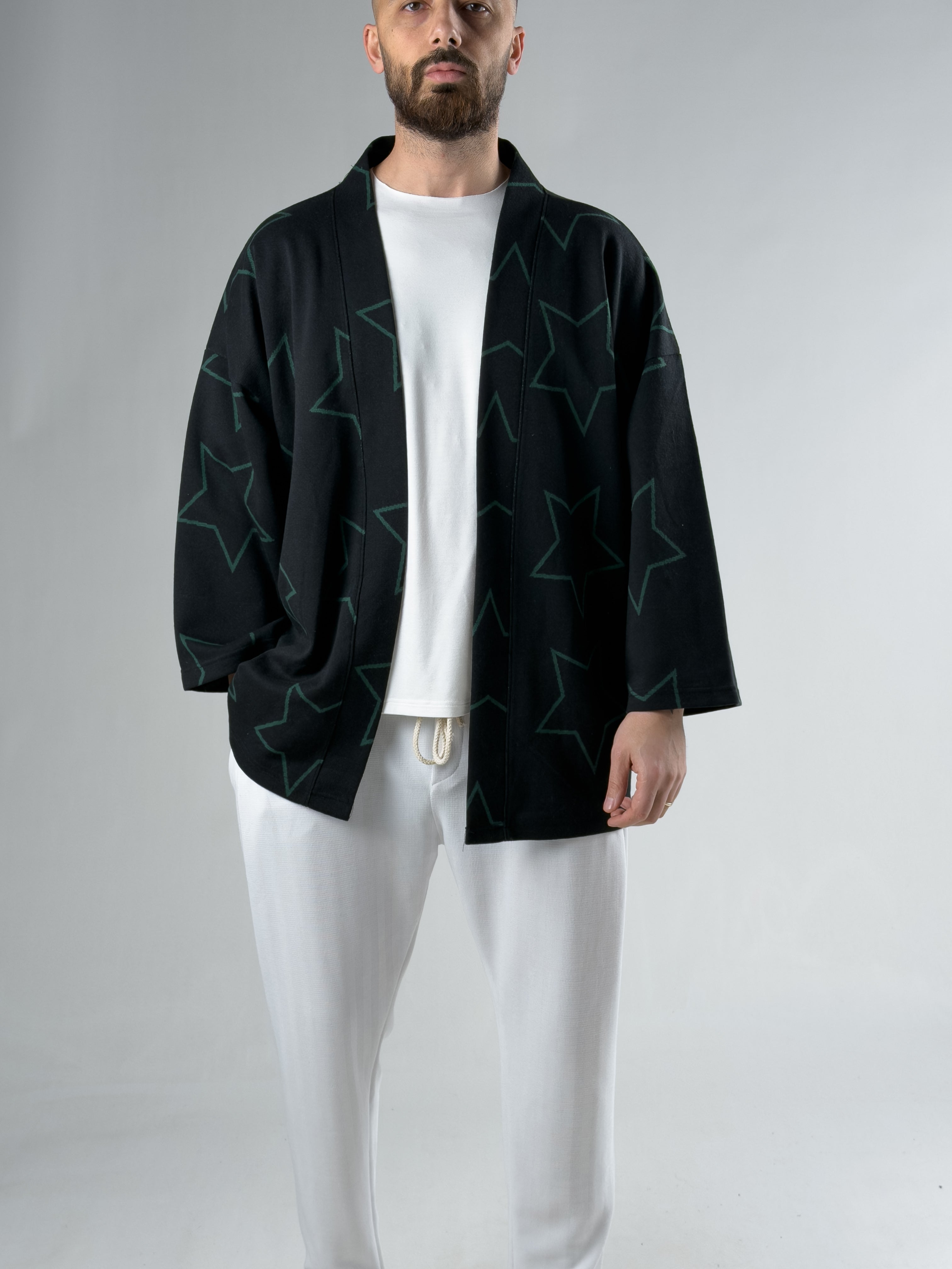 Yıldız Desenli Erkek Kimono COCK0098