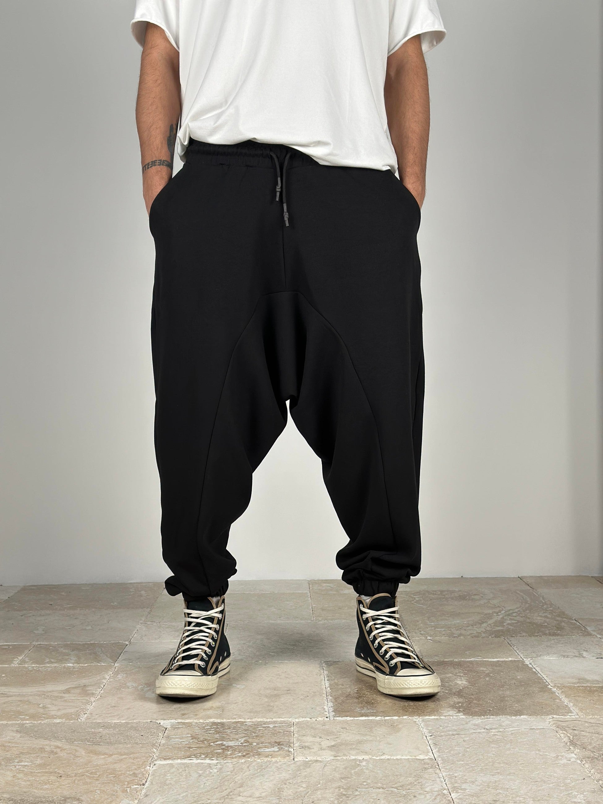 Erkek Siyah Spor Şalvar COC2501