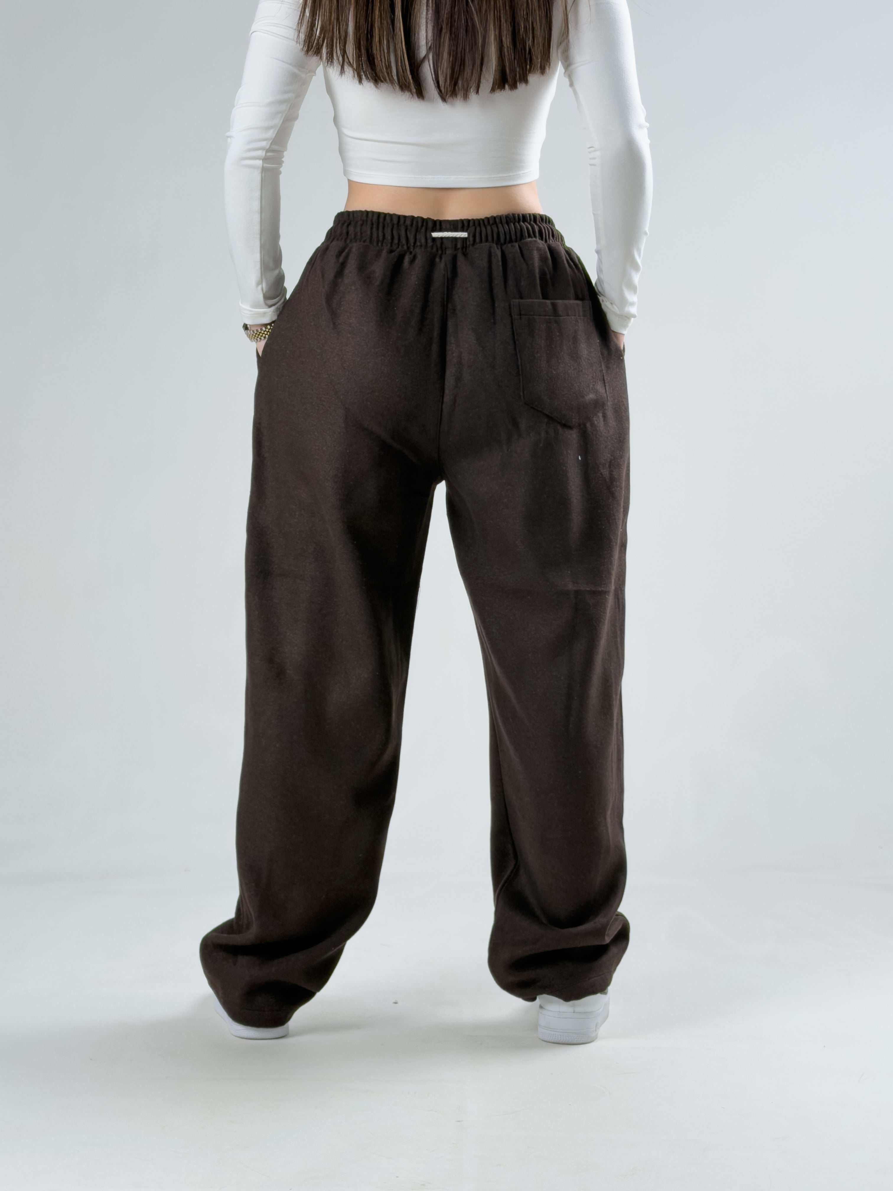 Acı Kahve Kaşe Baggy Pantolon COCK0001
