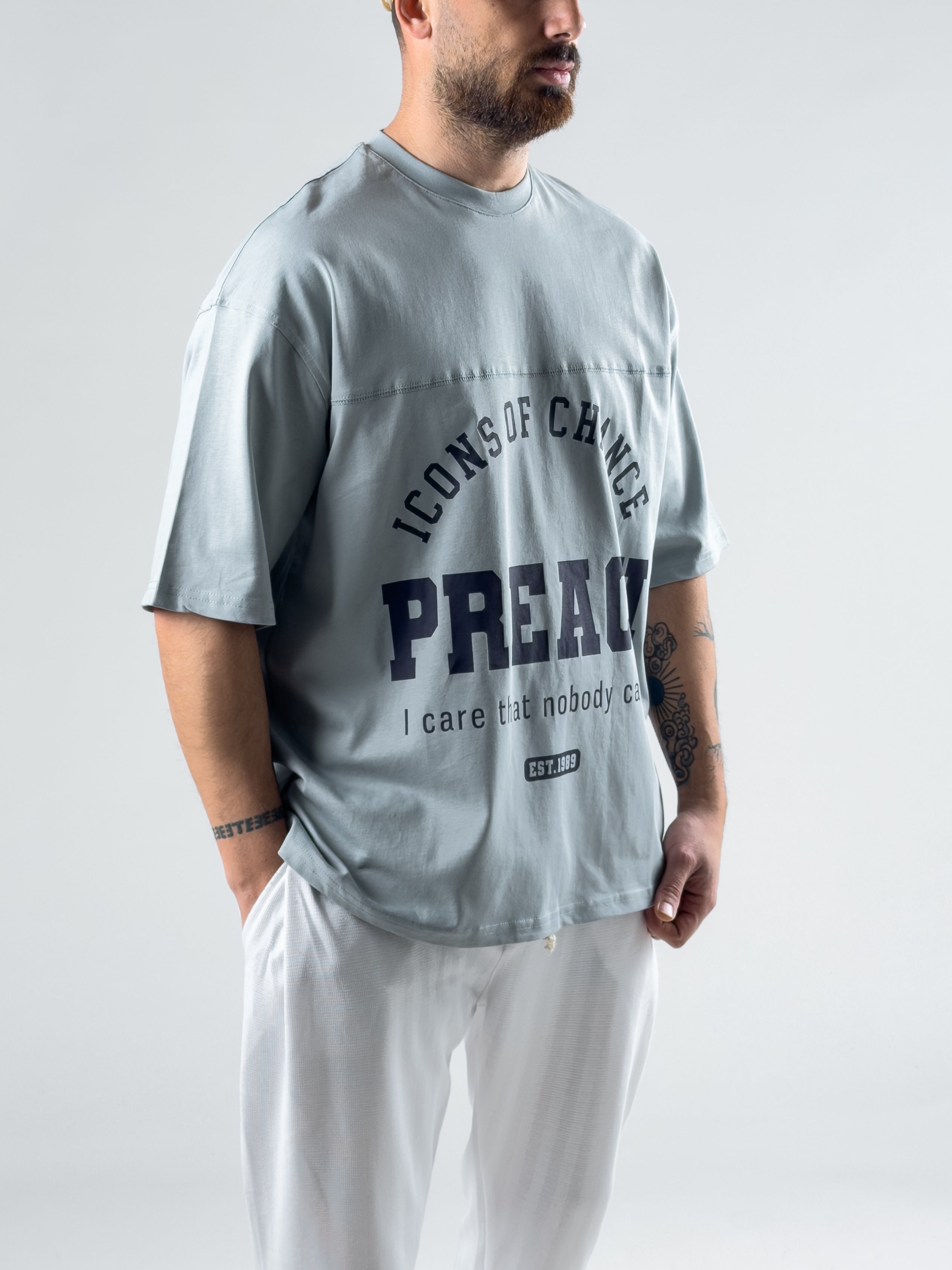 Antrasit Preach Erkek T-Shirt COC2997