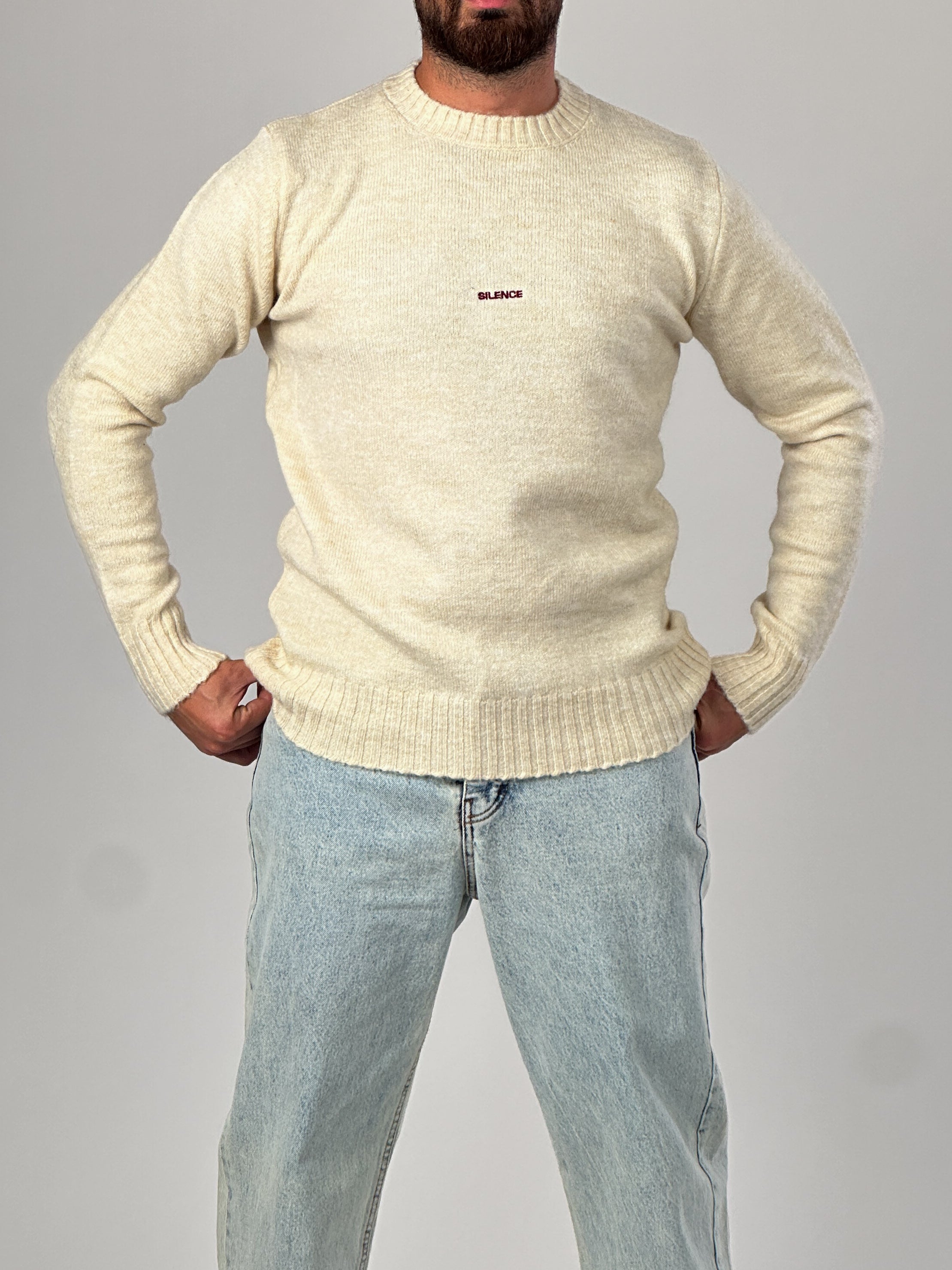 Basic Bej Erkek Sweatshirt COC1014