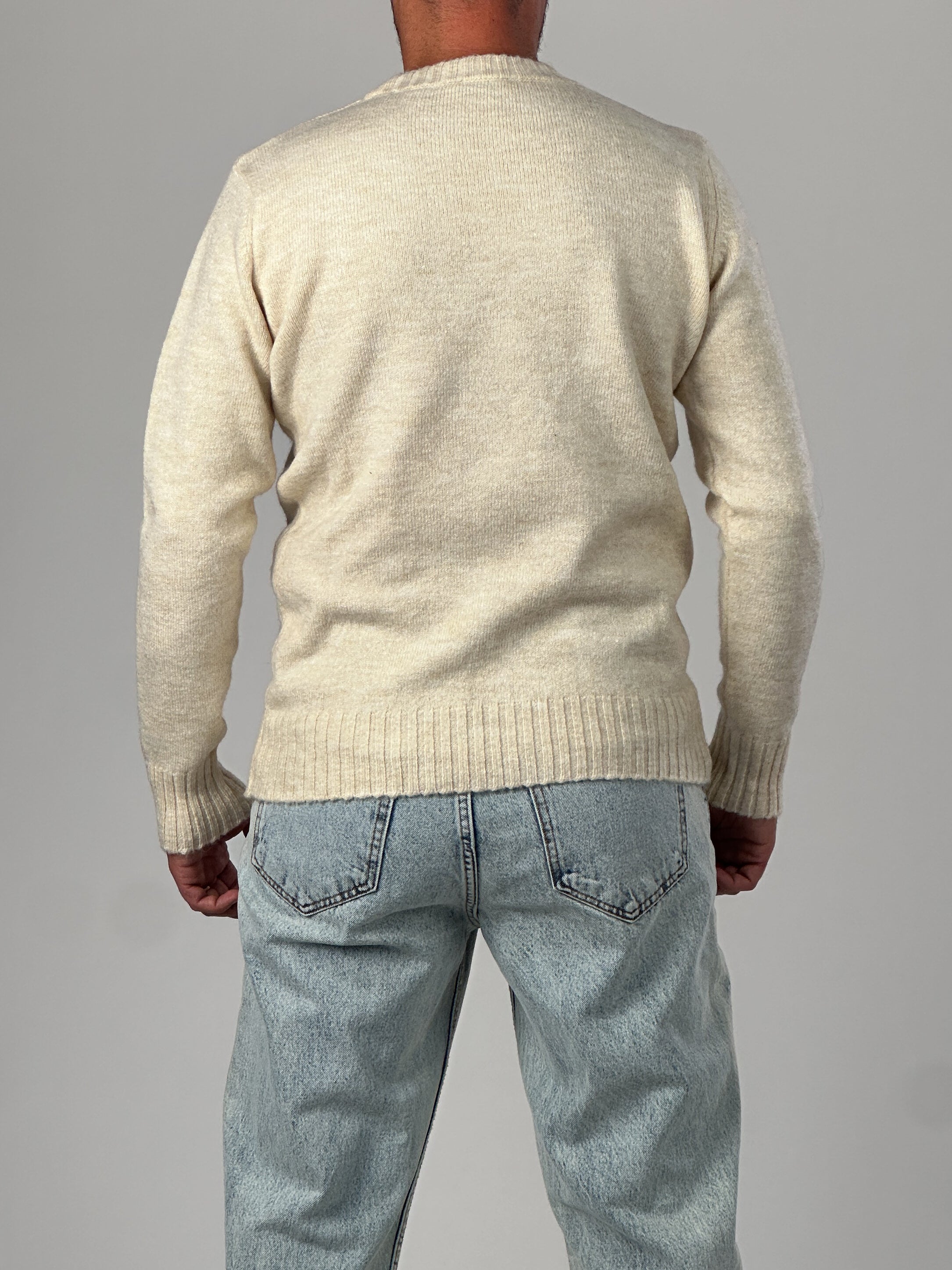 Basic Bej Erkek Sweatshirt COC1014