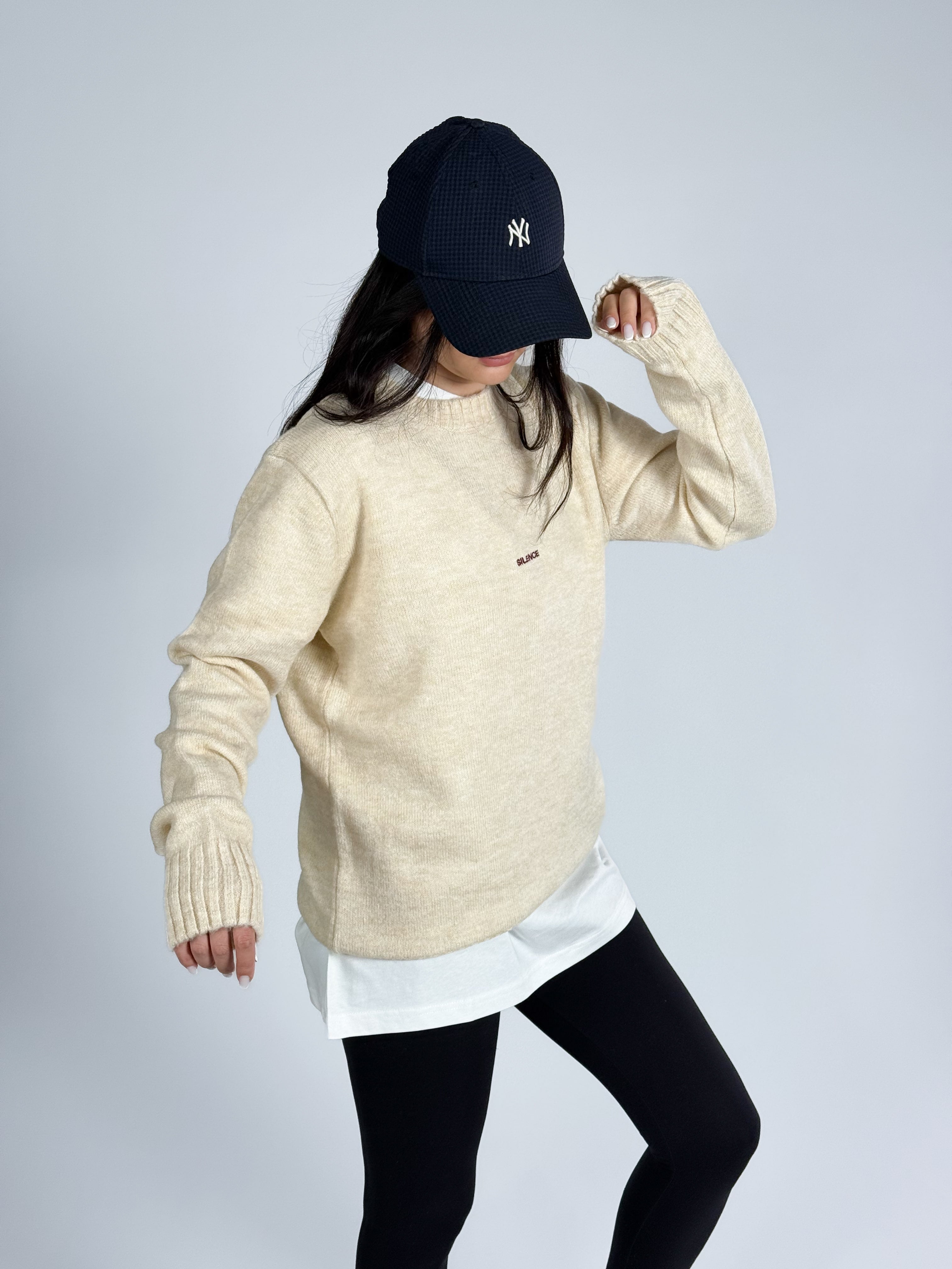 Basic Bej Kadın Sweatshirt COC1194