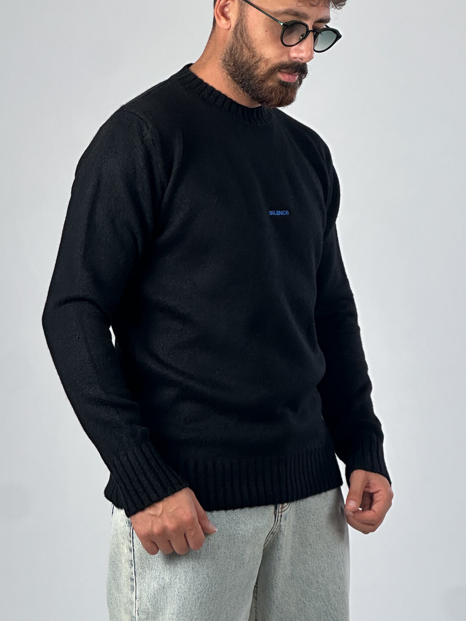 Basic Siyah Erkek Sweatshirt COC1018