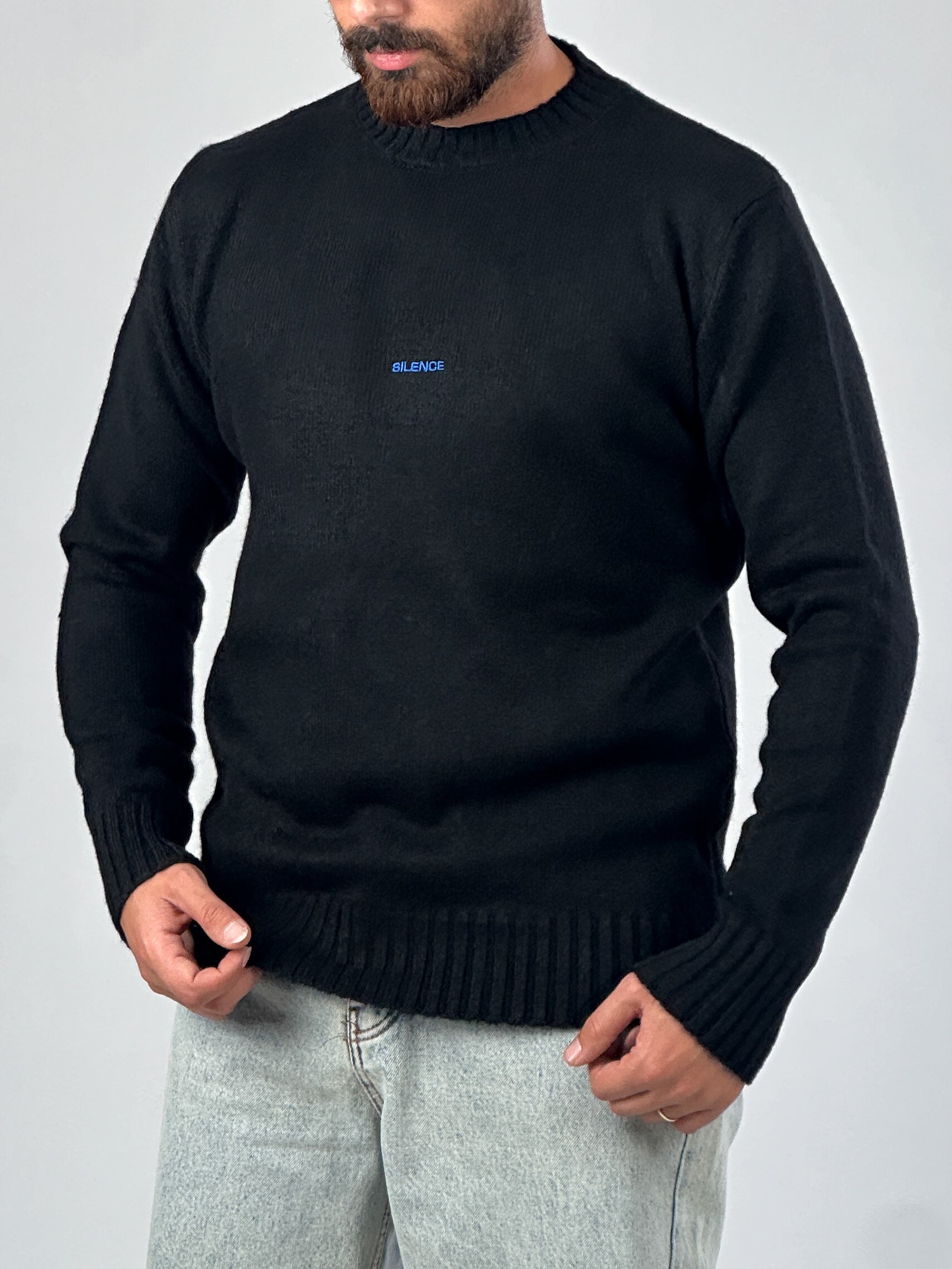 Basic Siyah Erkek Sweatshirt COC1018