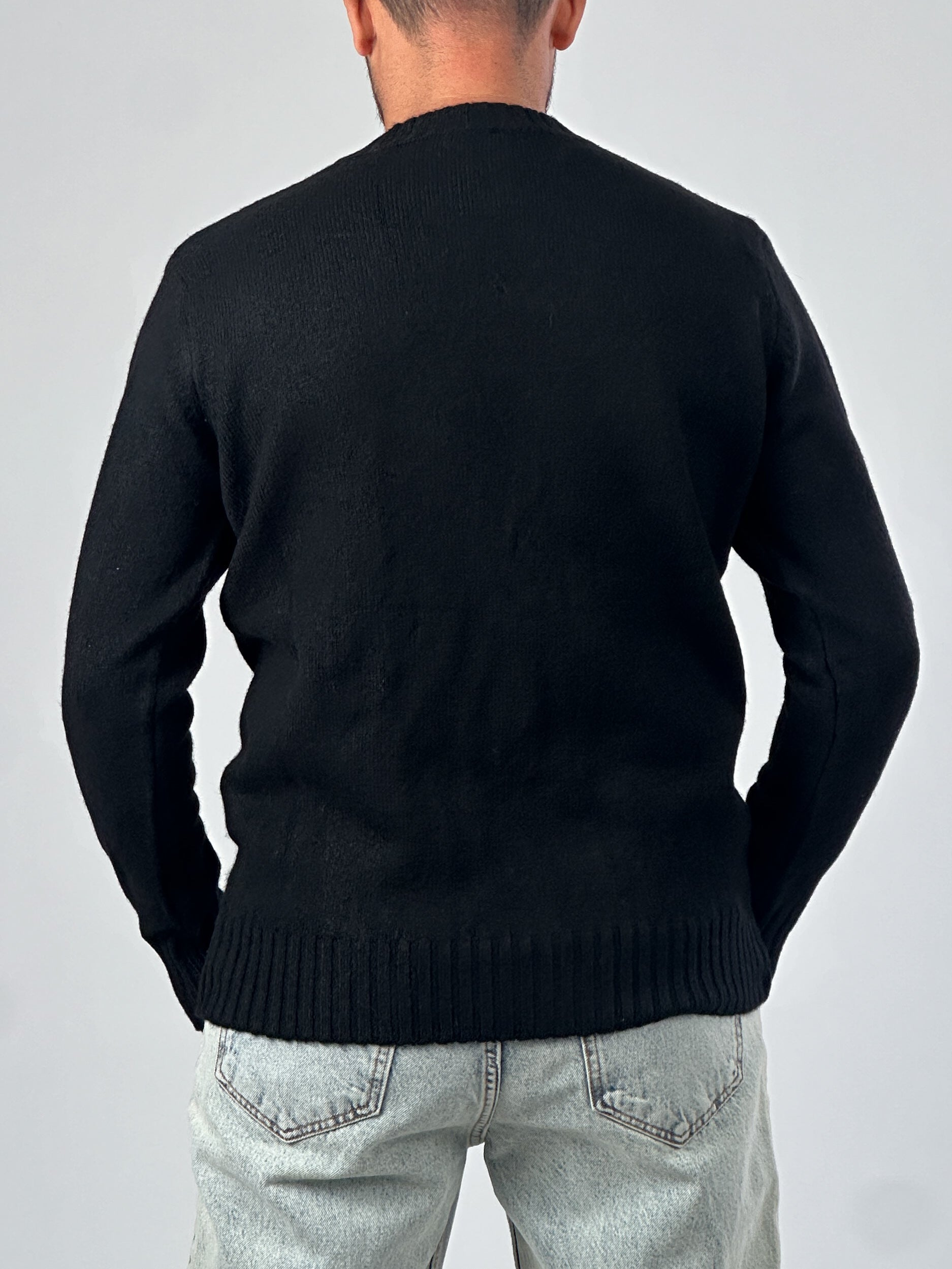 Basic Siyah Erkek Sweatshirt COC1018