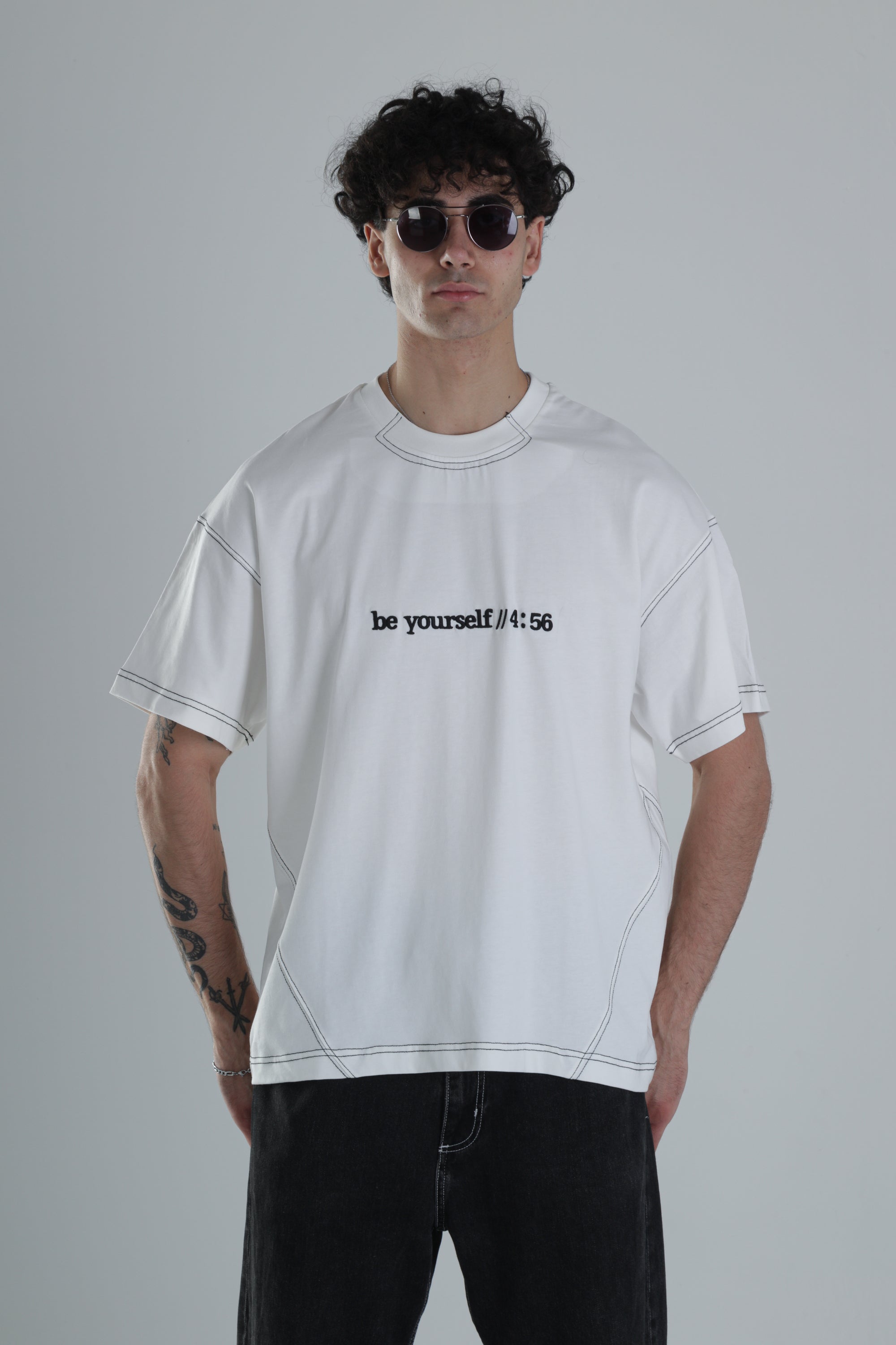 Be Yourself Oversize Tasarım T-Shirt COC1384