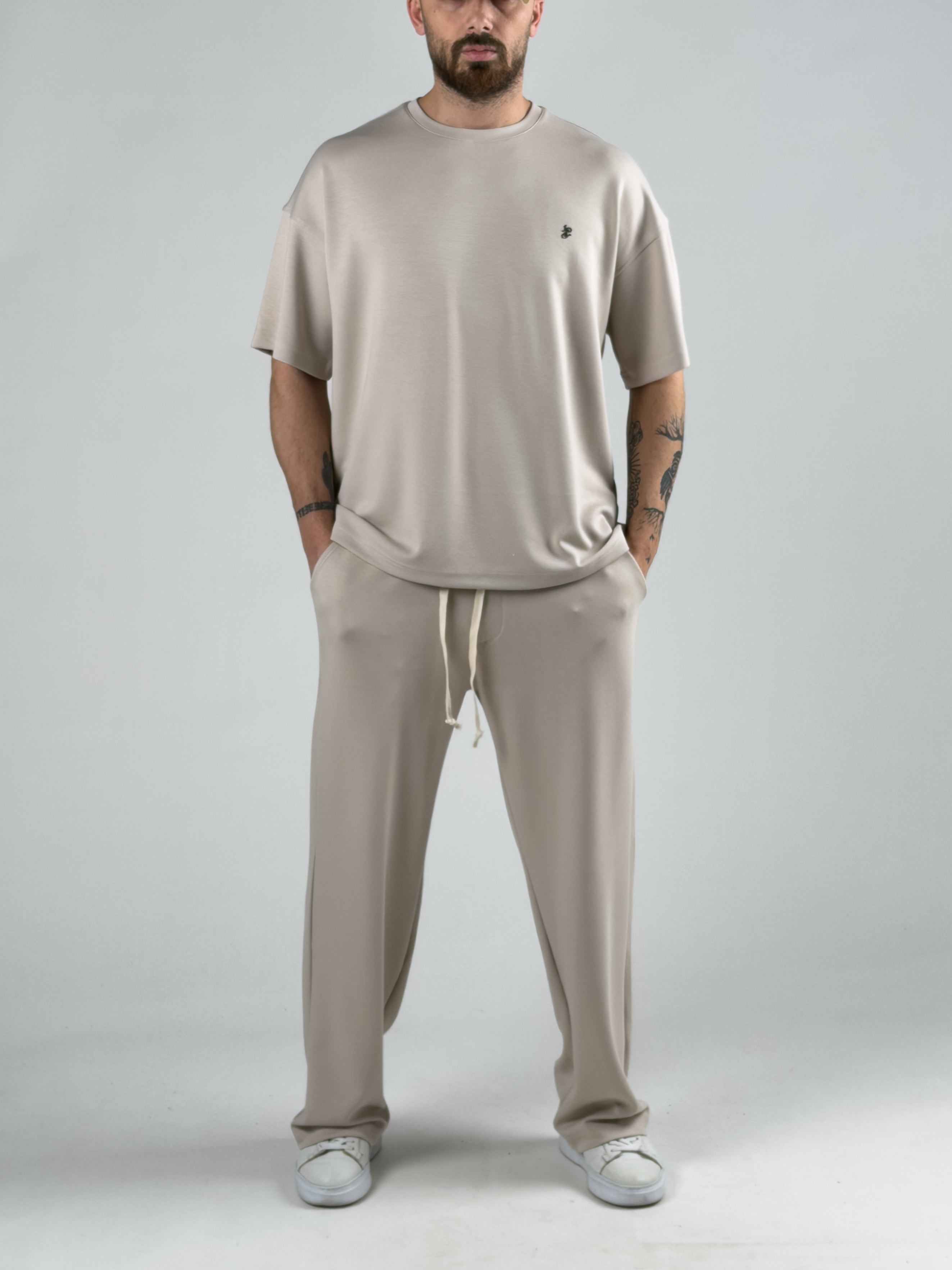 Bej Erkek T-Shirt COC3013-2