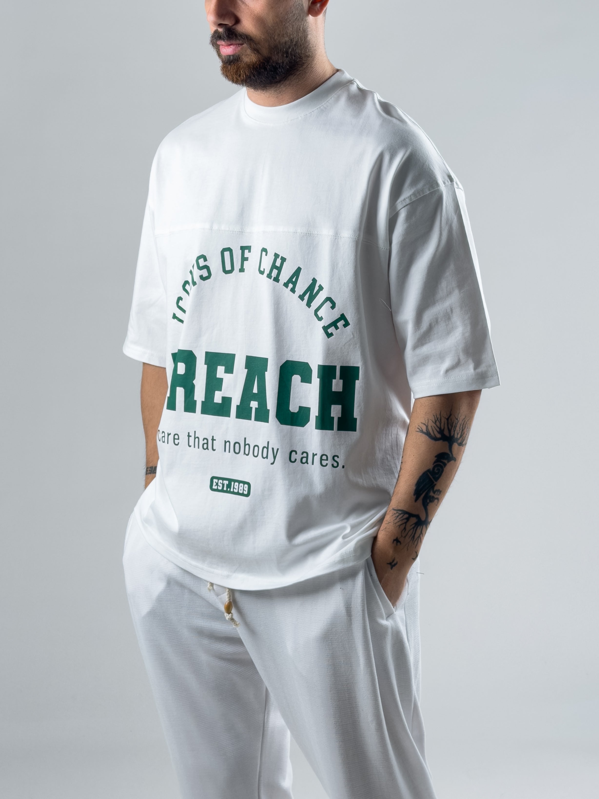 Beyaz Preach Erkek T-Shirt COC2996