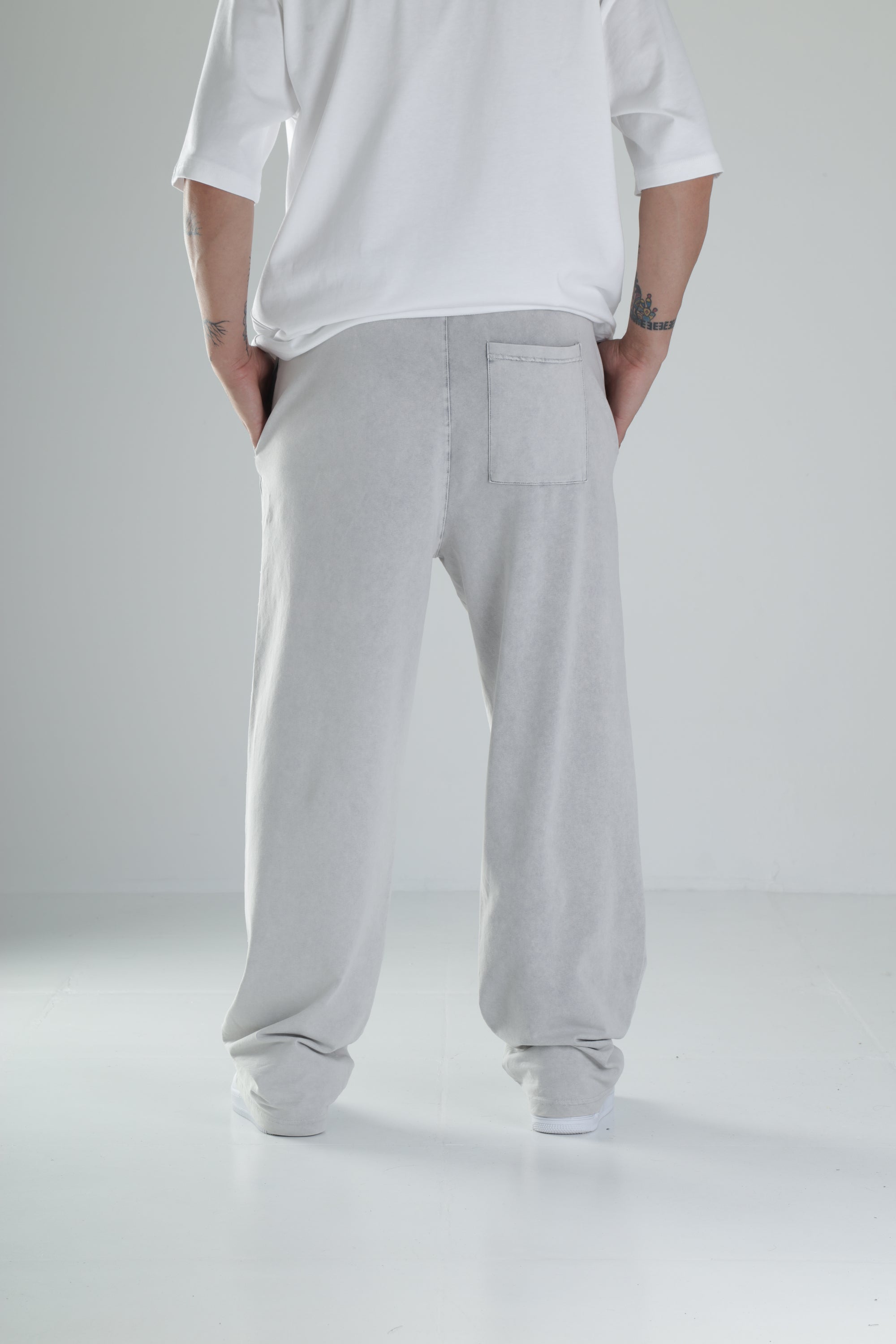 Boyalı Gri Oversize Eşofman COC1483