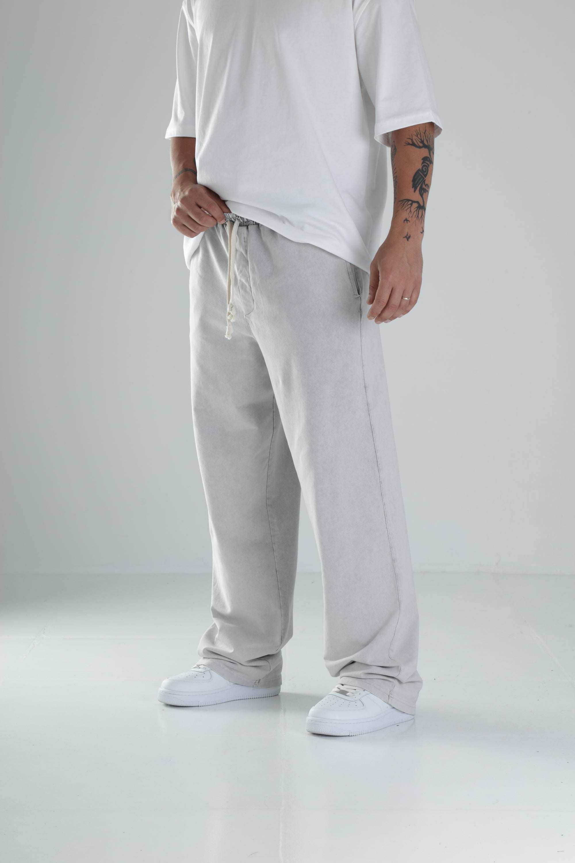 Boyalı Gri Oversize Eşofman COC1483
