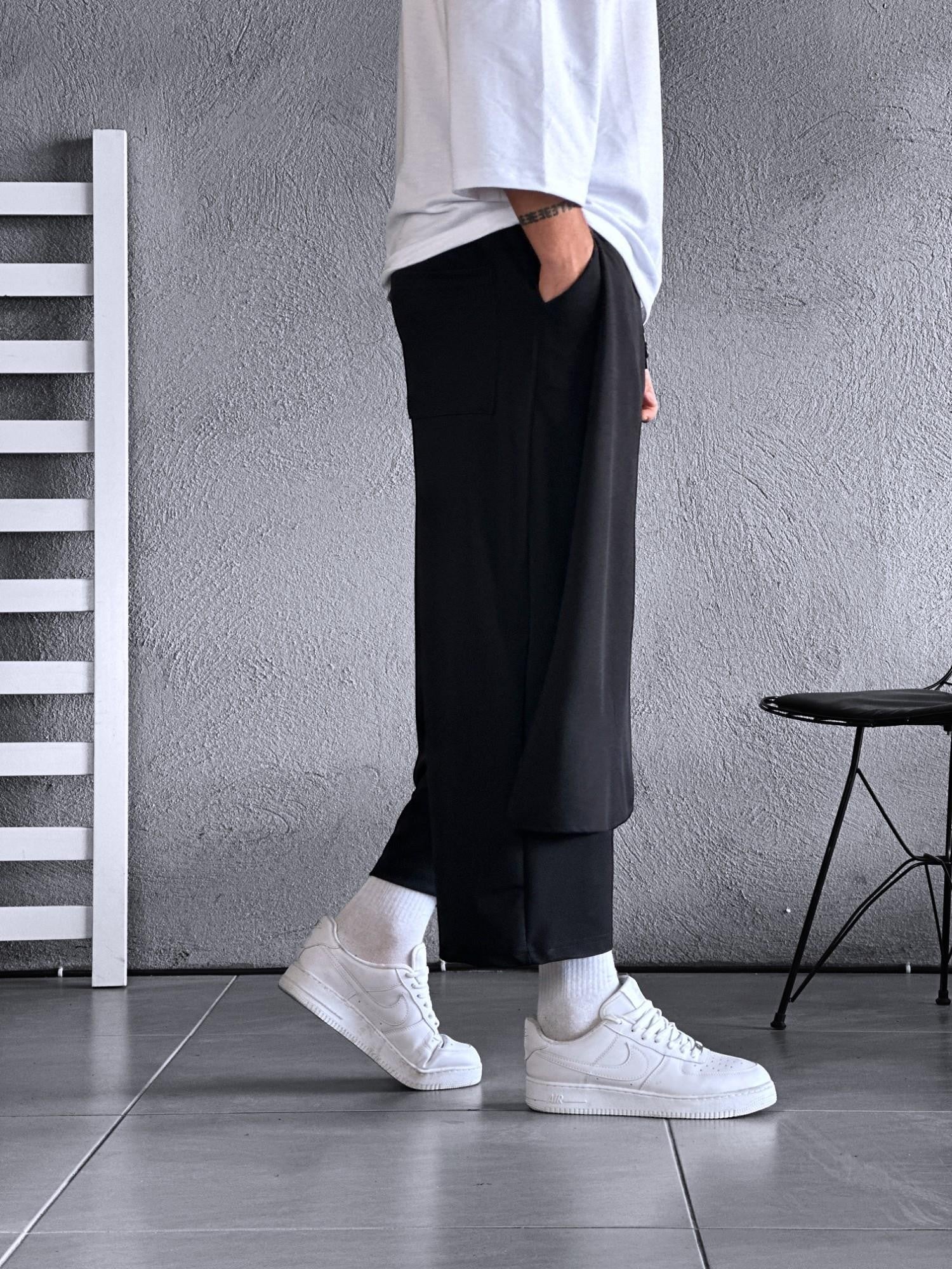 Boyfriend Siyah Samurai Pantolon COC2463