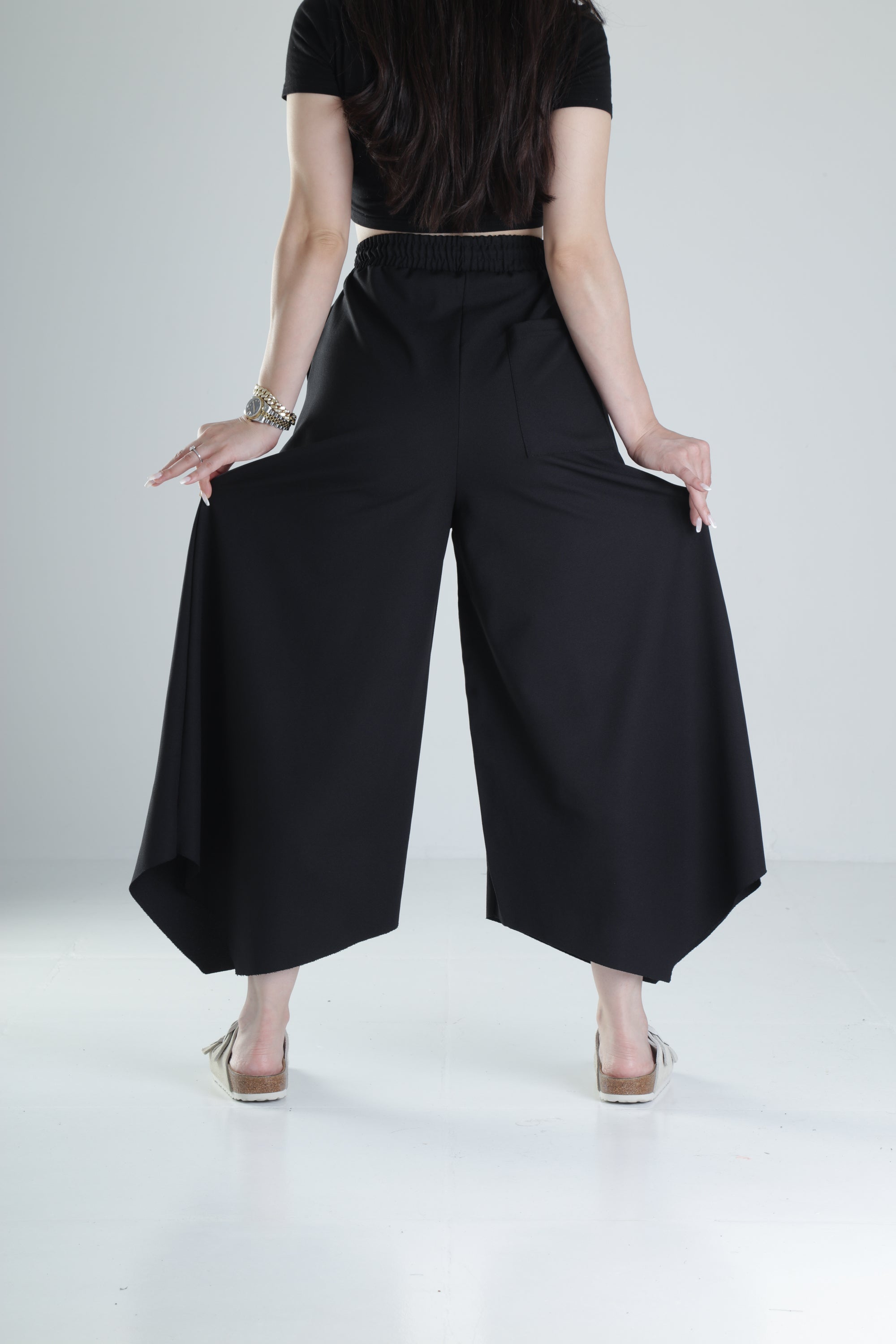 Bürümcük Kumaş Oversize Ok Paça Pantolon COC1309