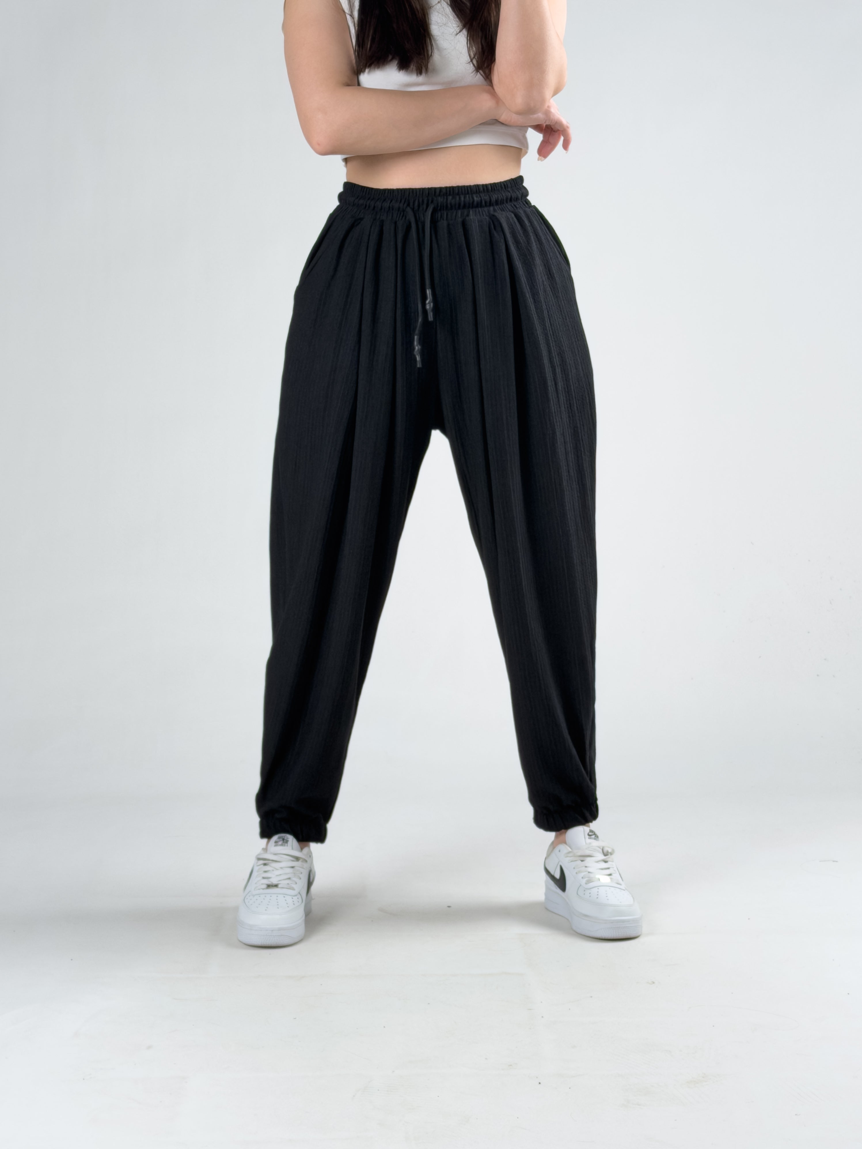 Bürümcük Siyah Kadın Jogger Pantolon COC3180