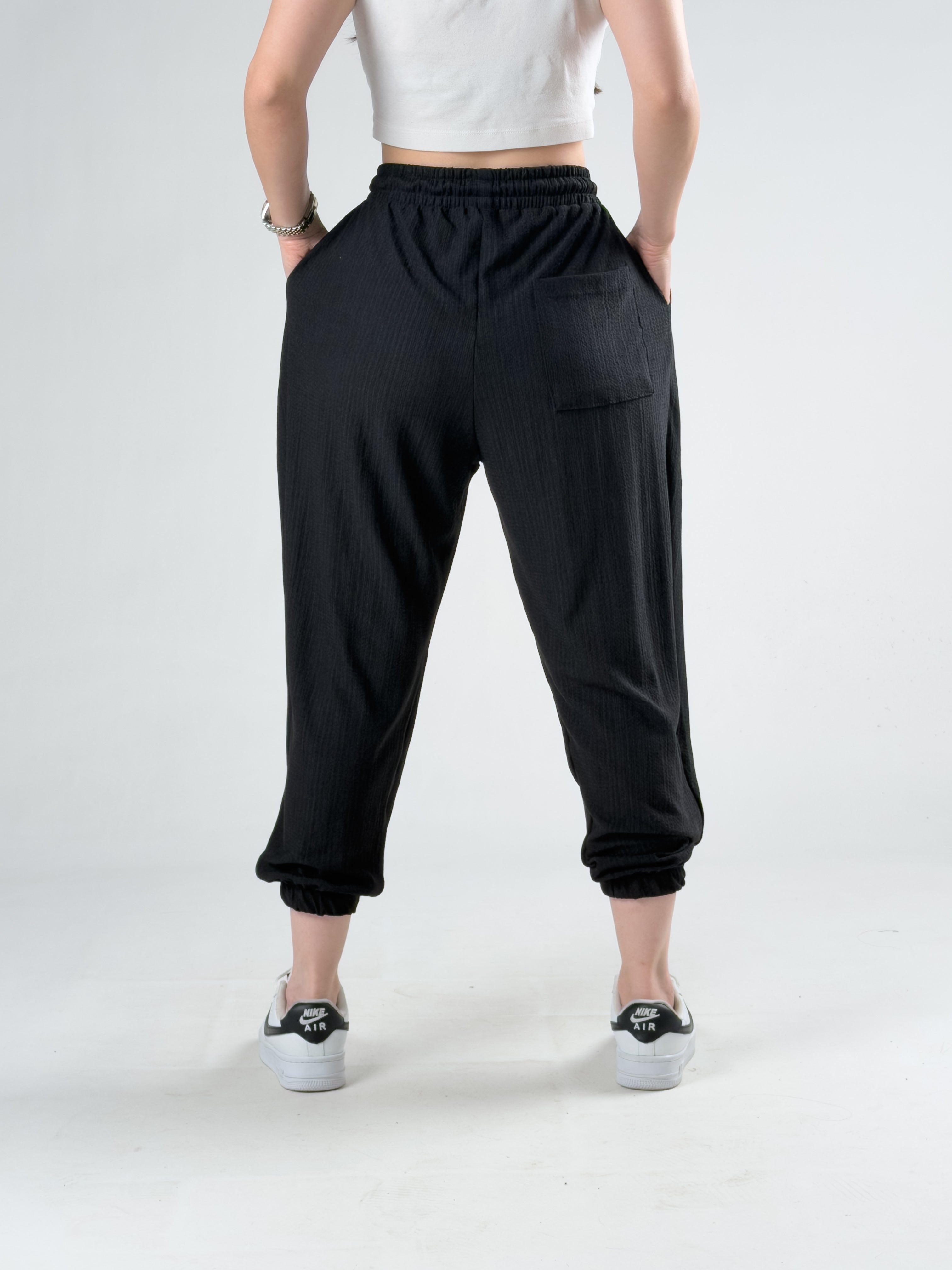 Bürümcük Siyah Kadın Jogger Pantolon COC3180