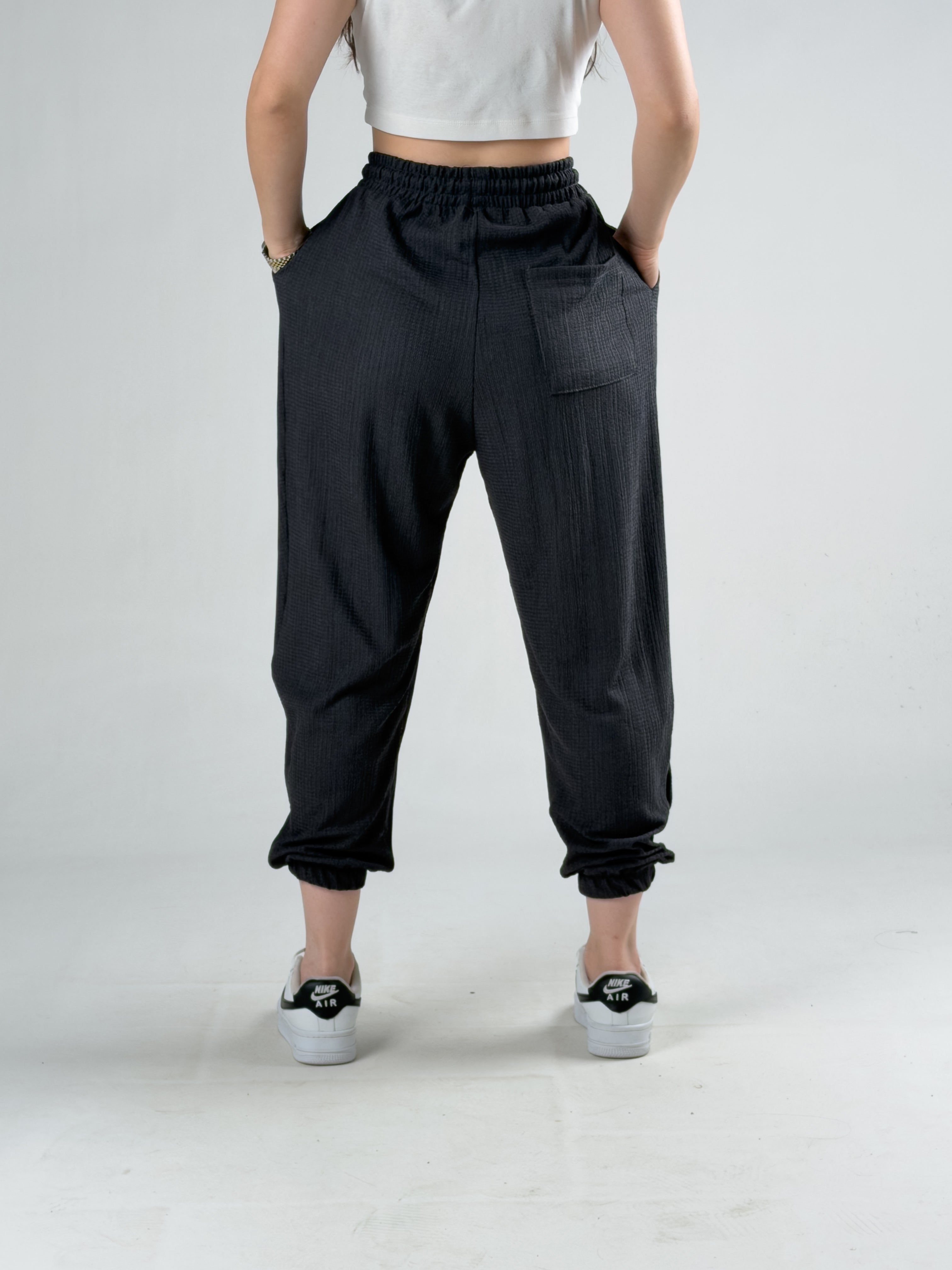 Bürümcük Siyah Kadın Jogger Pantolon COC3180