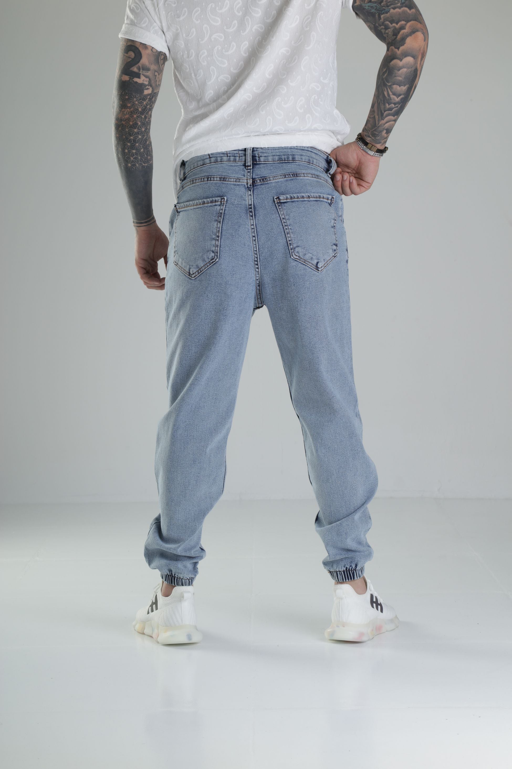 Buz Mavisi Jogger Kot Pantolon COC2472