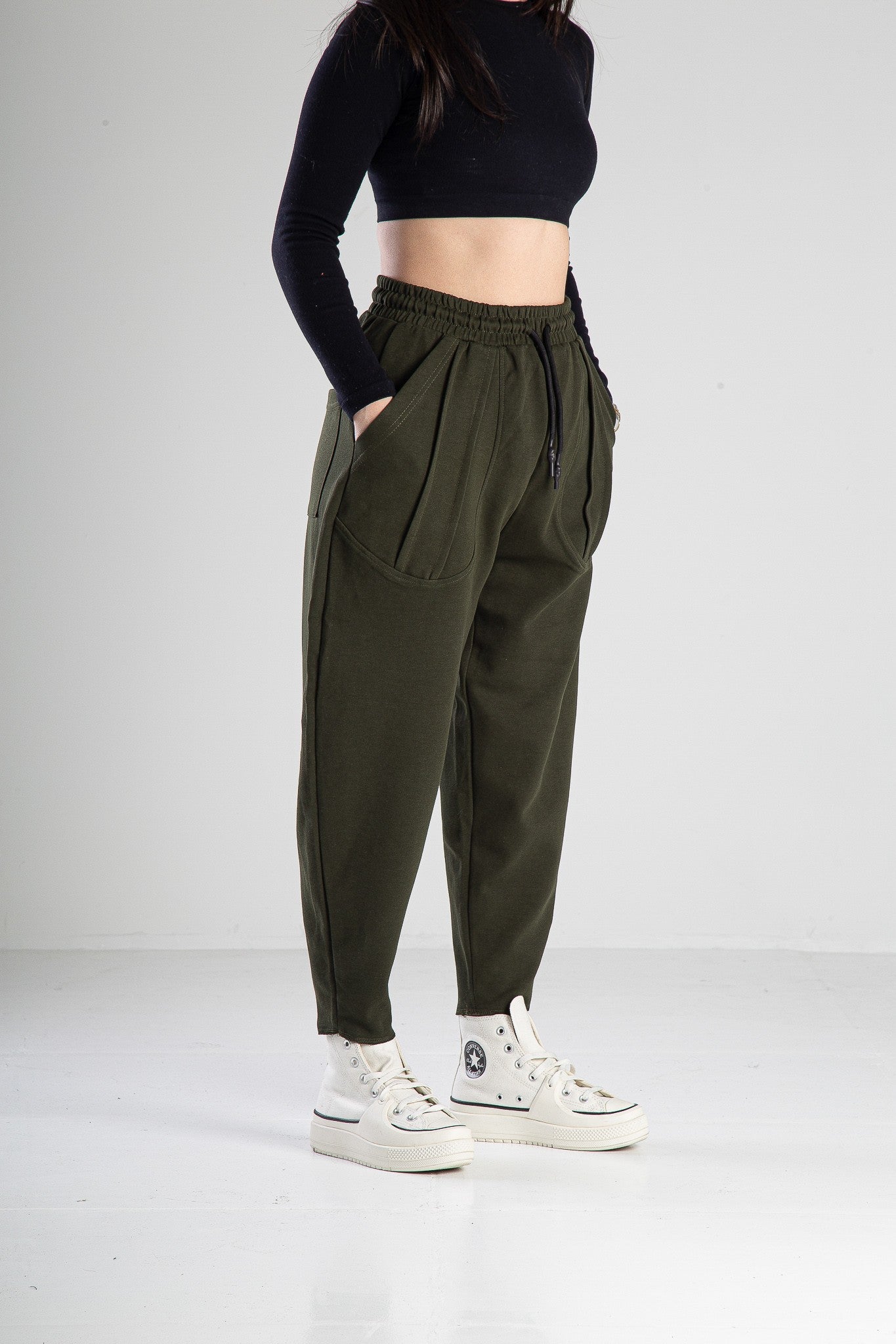 Cep Detaylı Haki Baget Pantolon COC2302