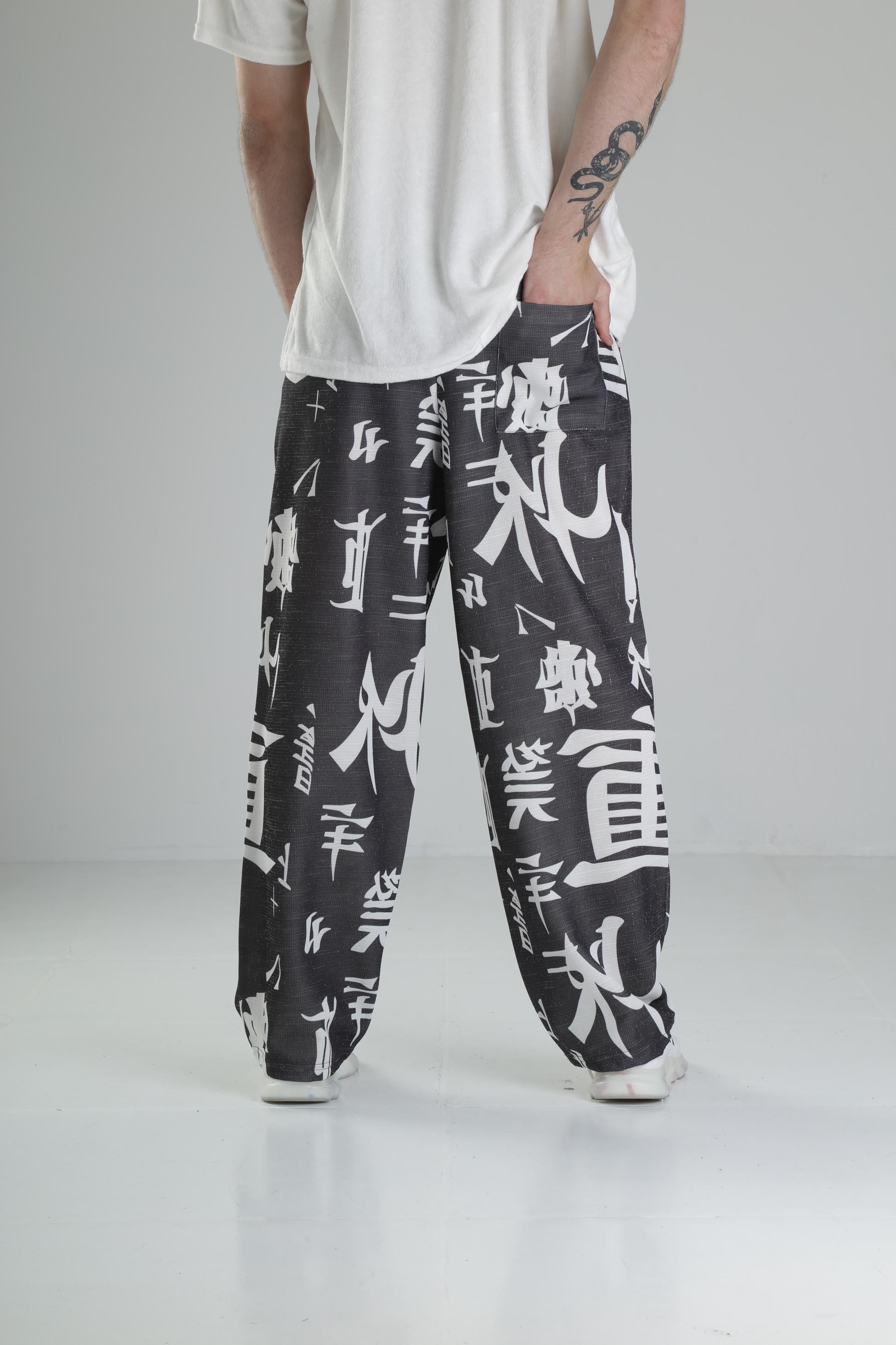 Chinese Desenli Baggy Pantolon COC2314