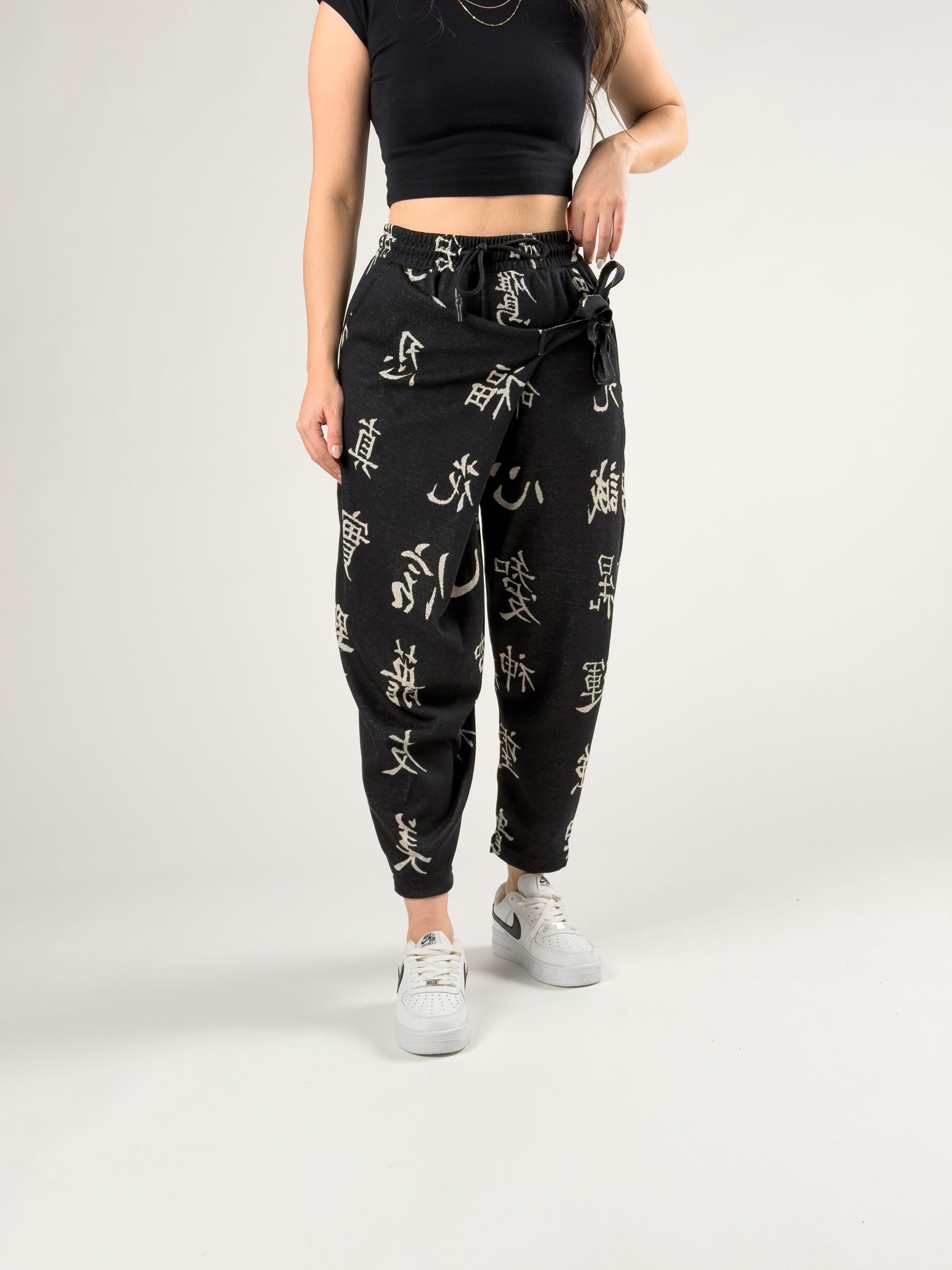 Chinese Desenli Kadın Tasarım Pantolon COC2729