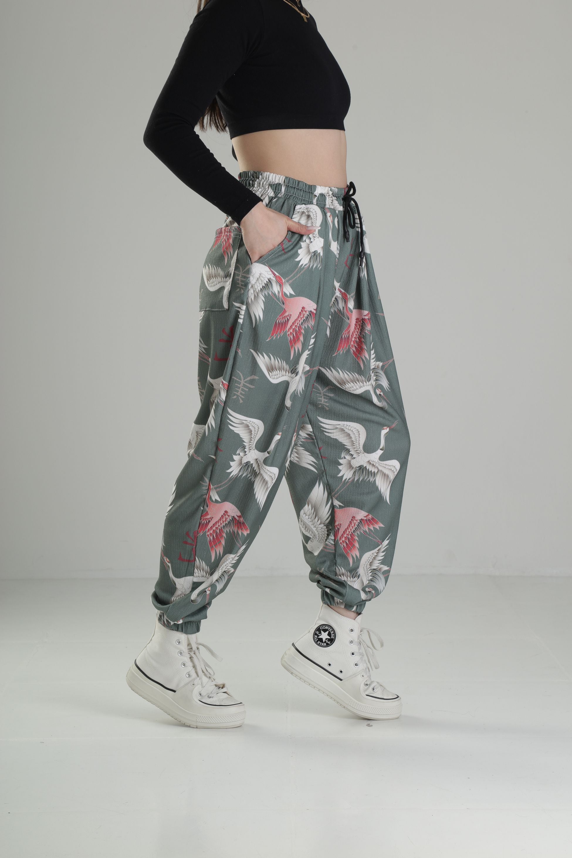 Chinese Desenli Pileli Jogger COC2317