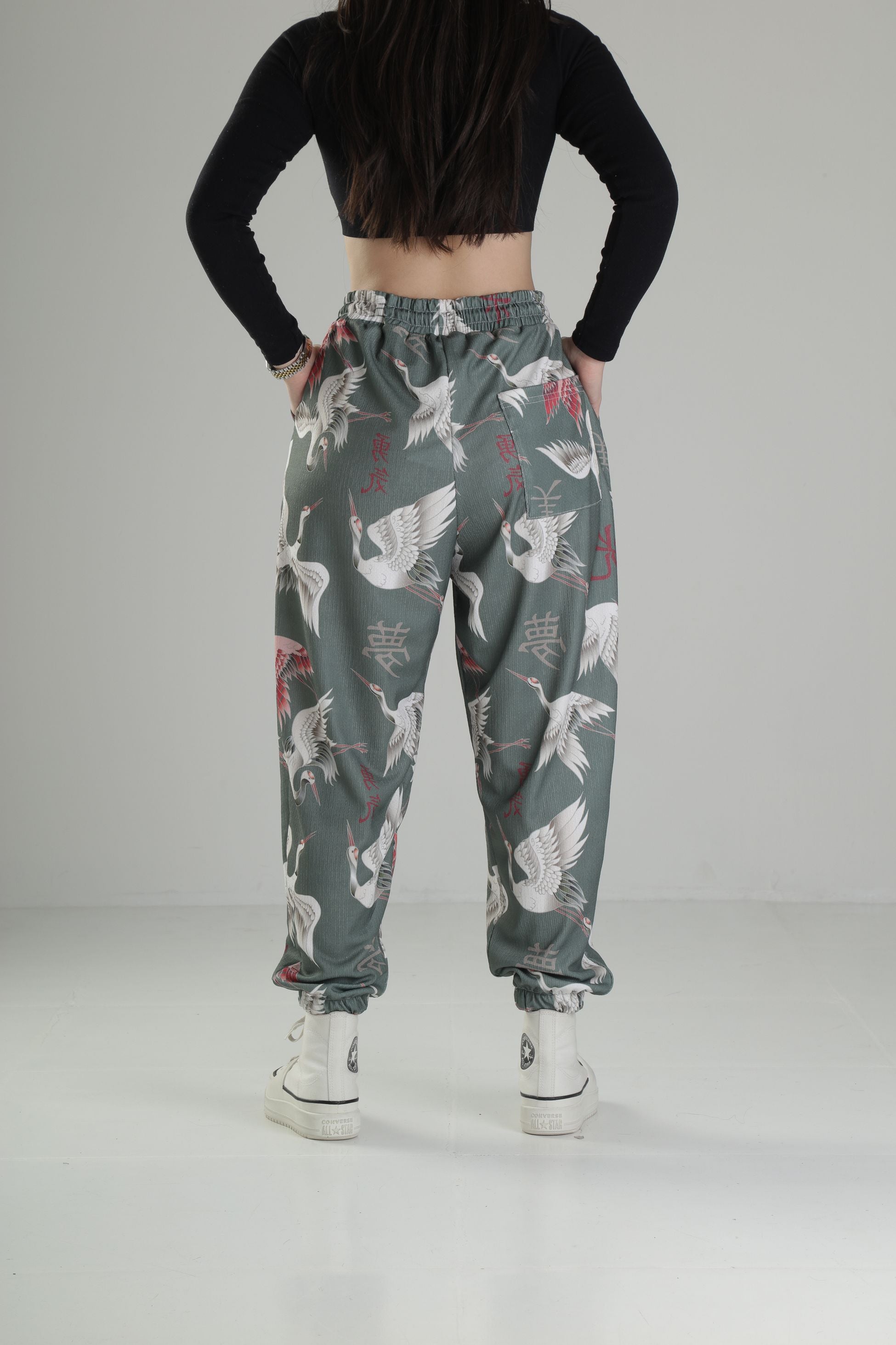 Chinese Desenli Pileli Jogger COC2317