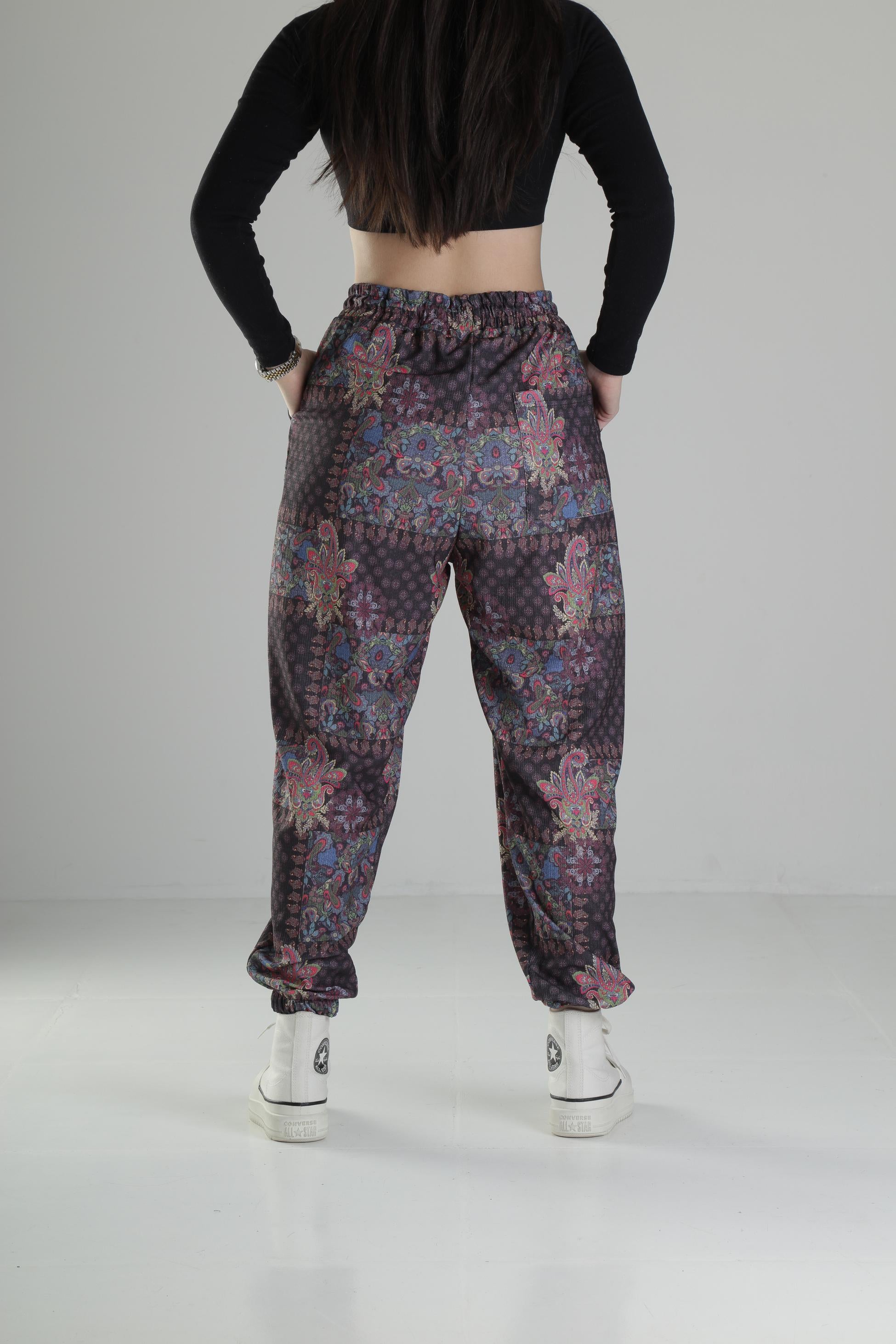 Çiçek Desenli Jogger Pantolon COC1874
