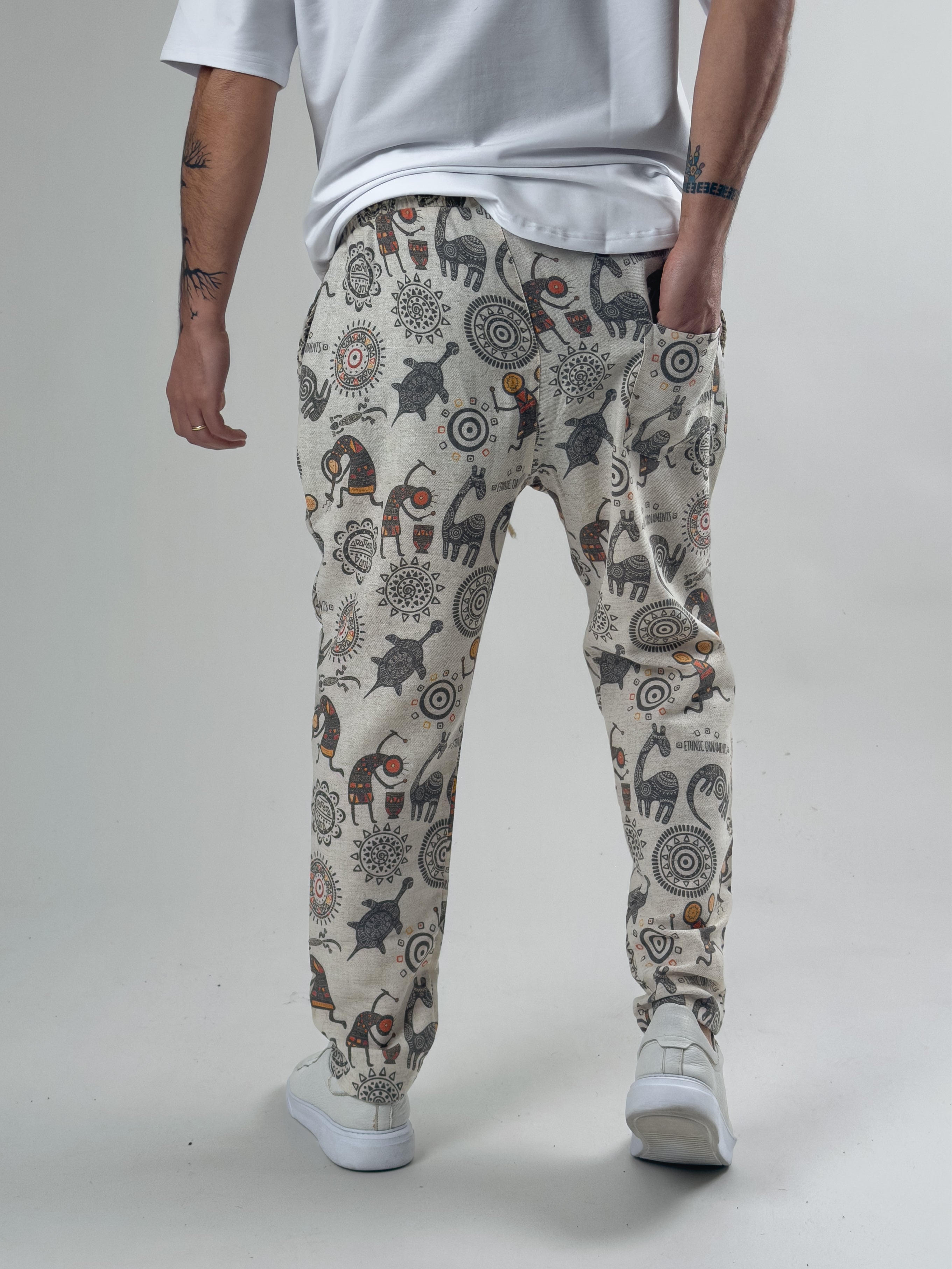 Cocopelli Desenli Baget Pantolon COC2584