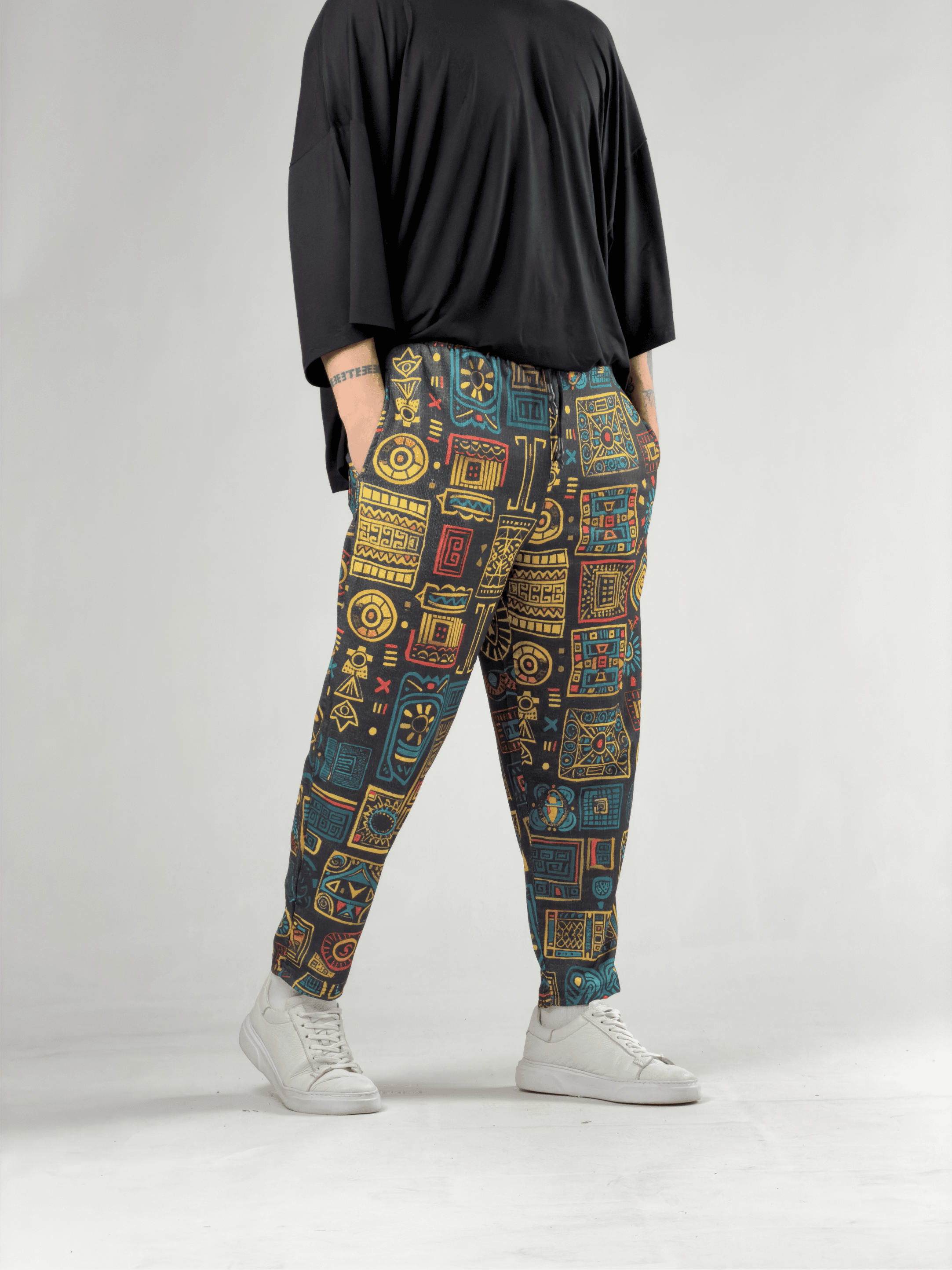 Desenli Erkek Baget Pantolon COC3105