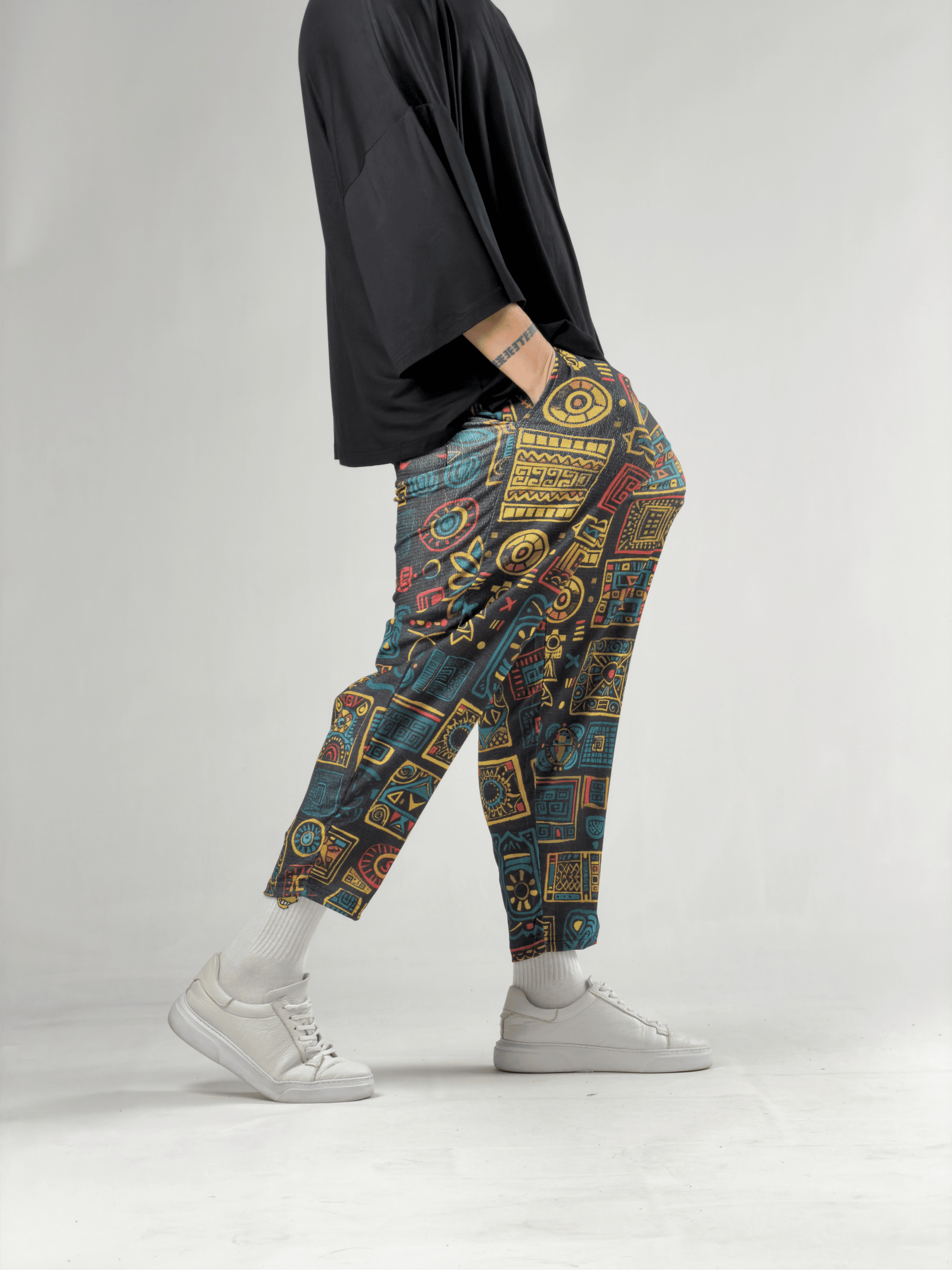 Desenli Erkek Baget Pantolon COC3105
