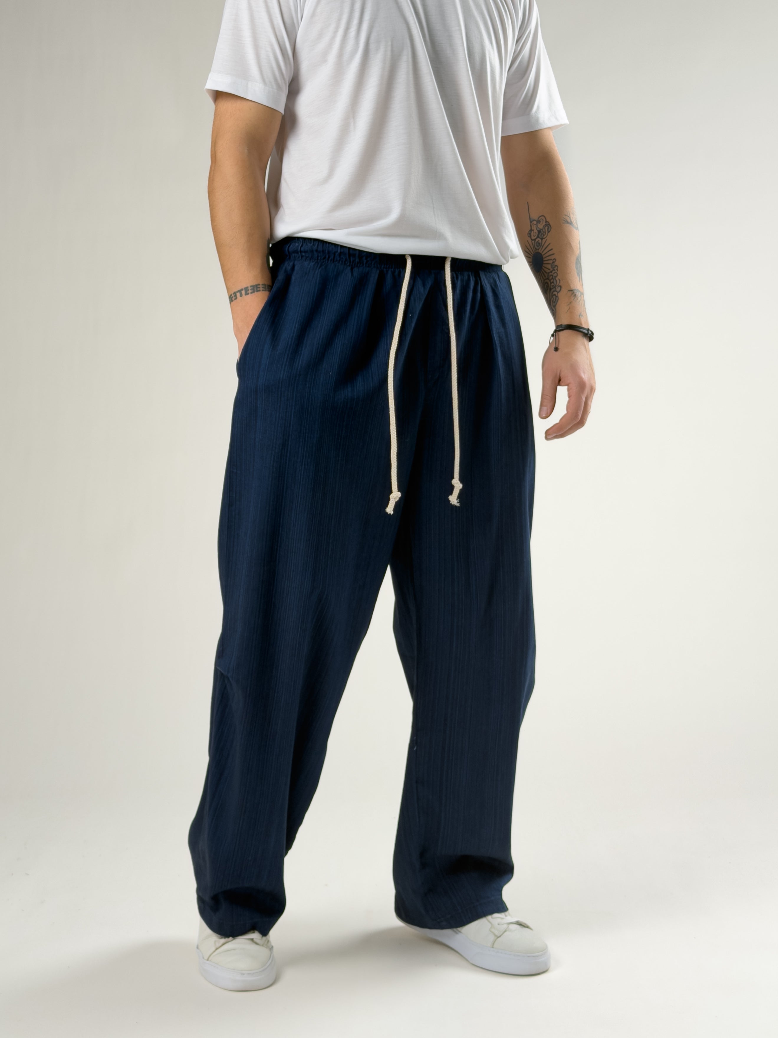 Diz Detaylı Oversize Mevsimlik Erkek Kot Baggy Pantolon COC2747