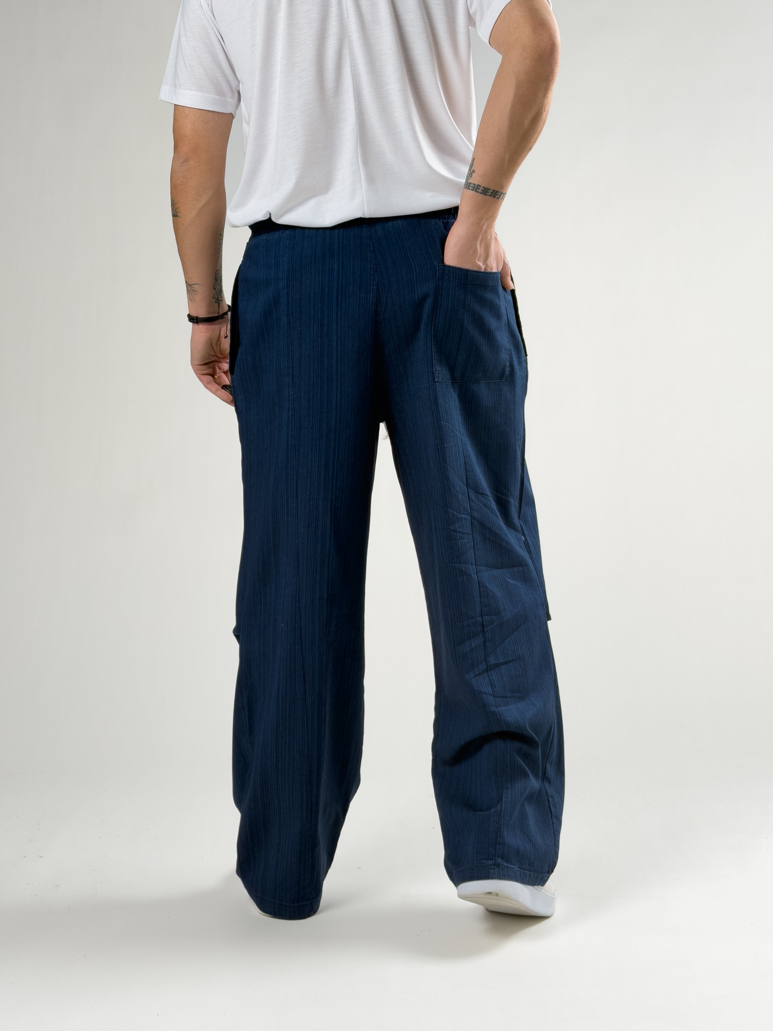 Diz Detaylı Oversize Mevsimlik Erkek Kot Baggy Pantolon COC2747