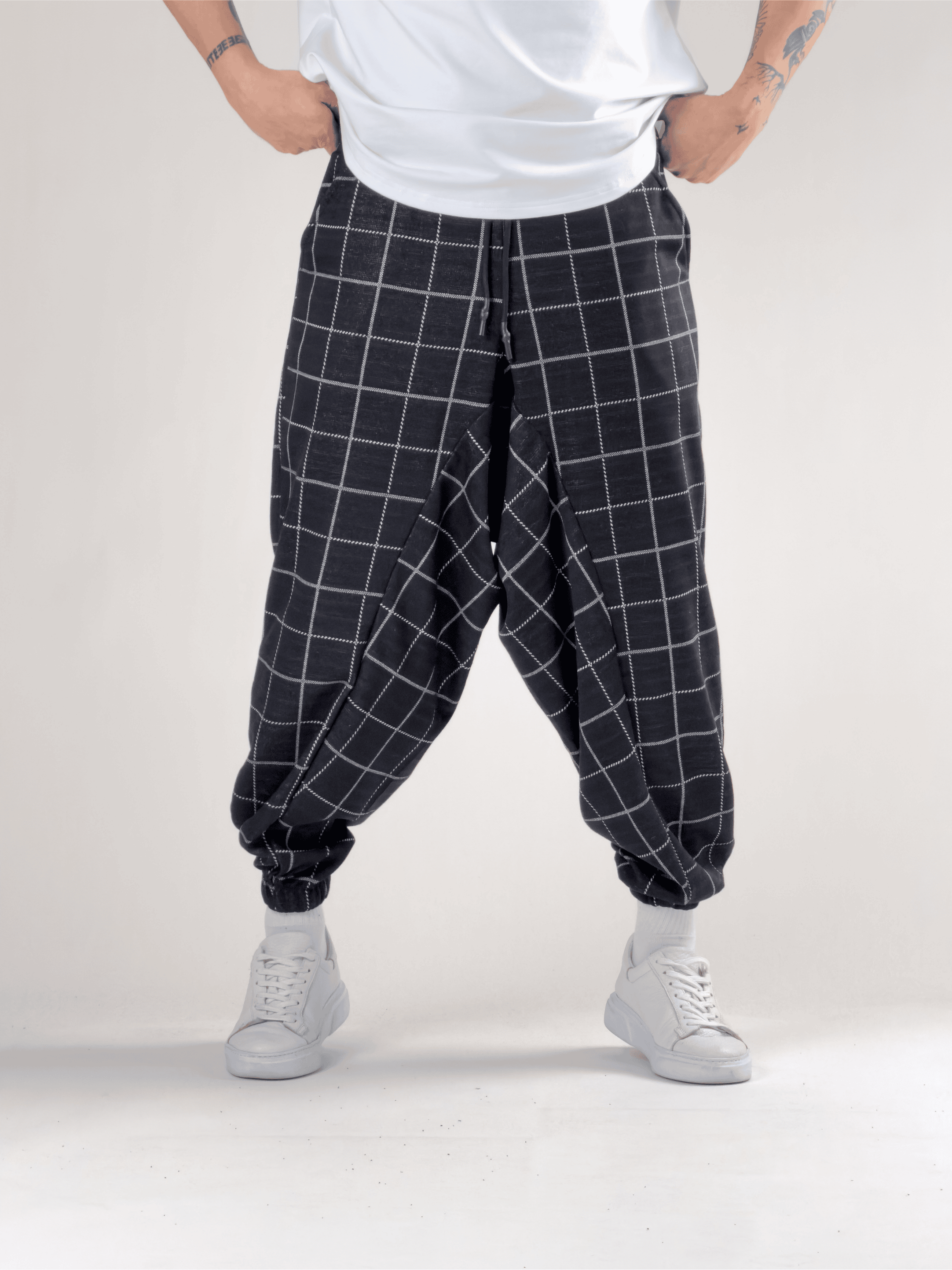 Ekose Erkek Spor Şalvar COC2793