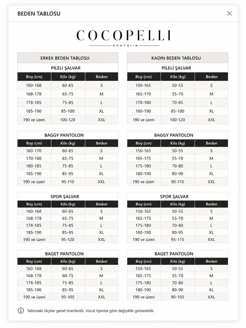 Ekose Kadın Spor Şalvar COC3327