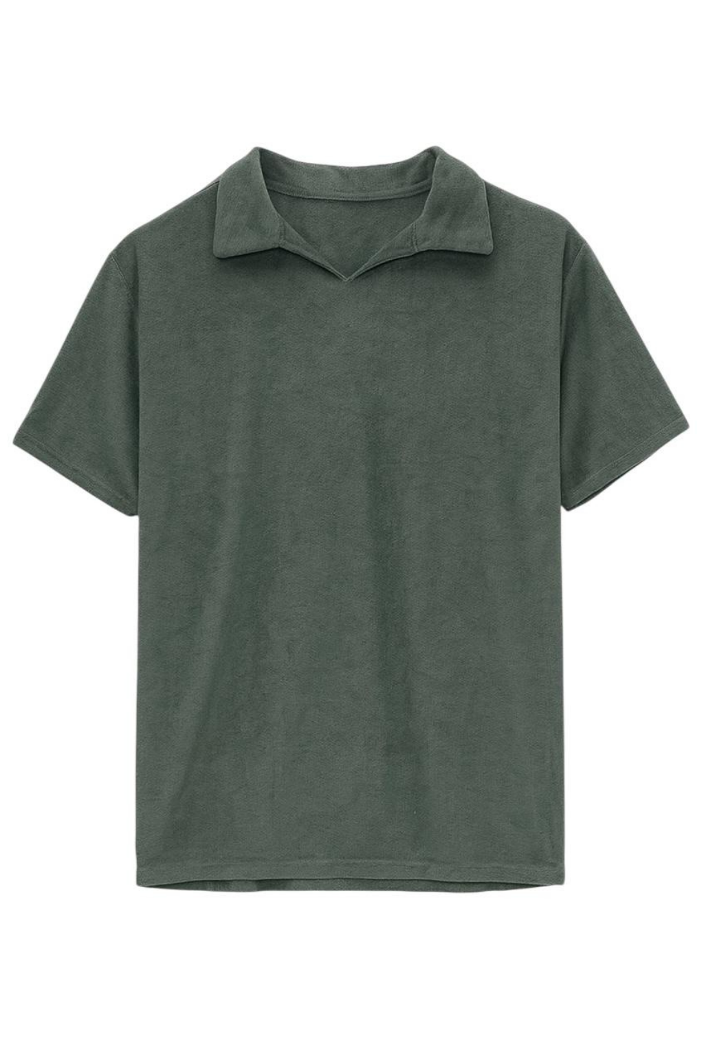Erkek Tişört 5'li Set Oversize Polo Yaka Basic Yumuşak Dokulu T-Shirt Kahve-Siyah-Haki-Bej-Antr COC2573