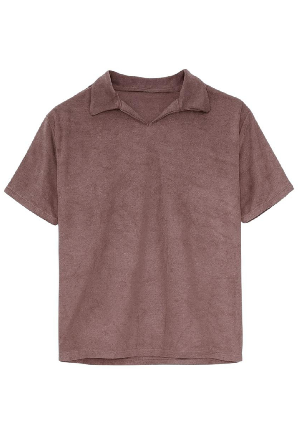 Erkek Tişört 5'li Set Oversize Polo Yaka Basic Yumuşak Dokulu T-Shirt Kahve-Siyah-Haki-Bej-Antr COC2573