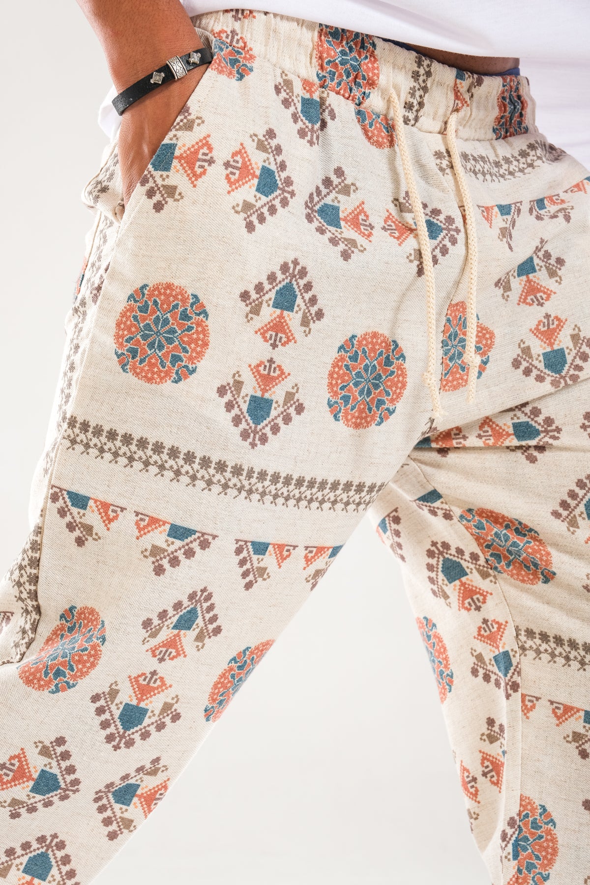 Etnik Desenli Baggy Pantolon COC1122